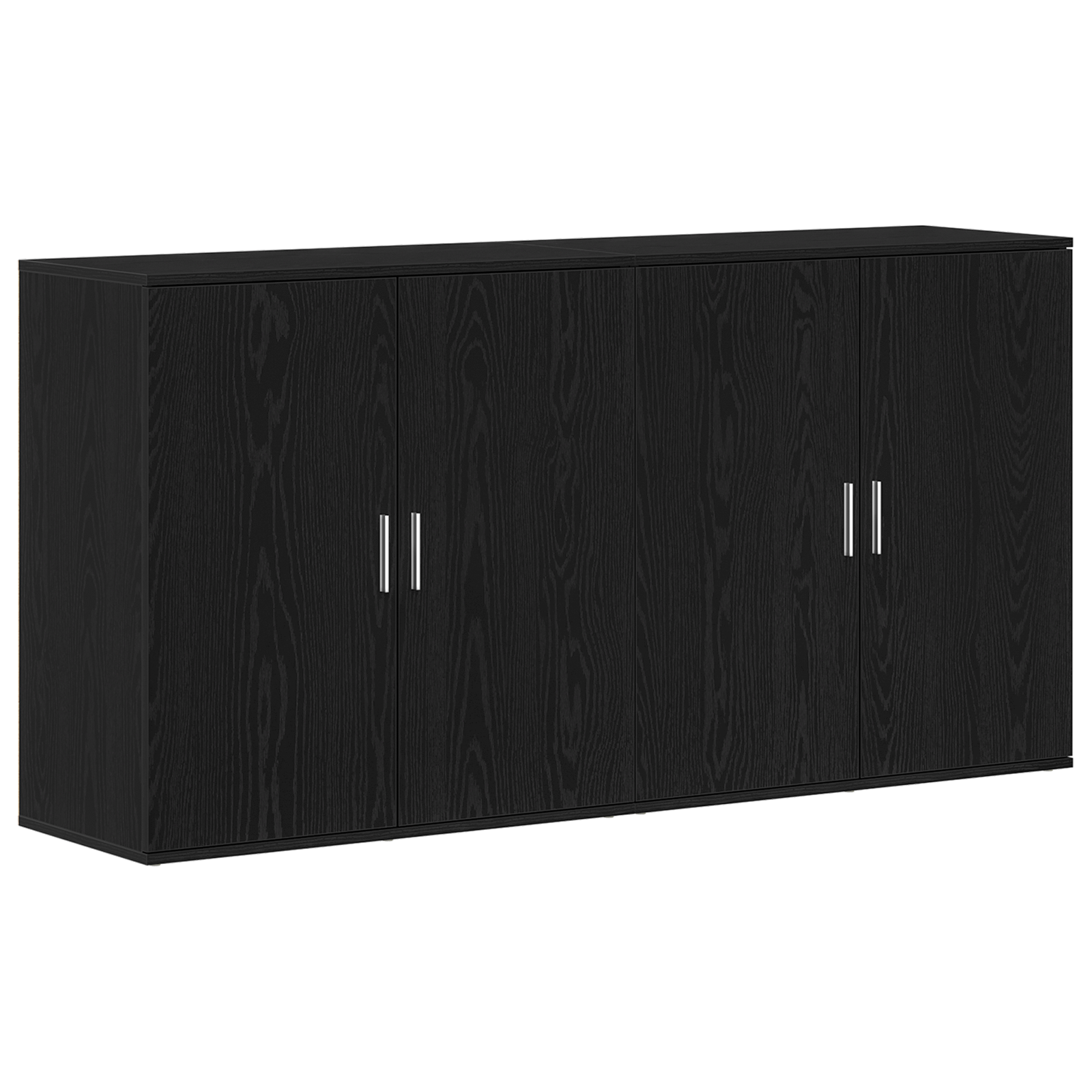 Sideboards 2 pcs Black Oak 79x38x80 cm Engineered Wood - Image 2