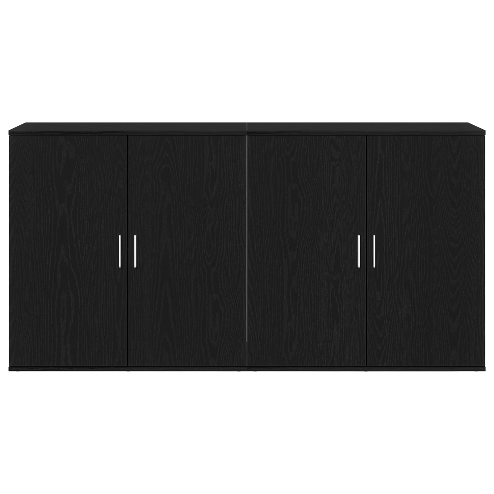 Sideboards 2 pcs Black Oak 79x38x80 cm Engineered Wood - Image 6