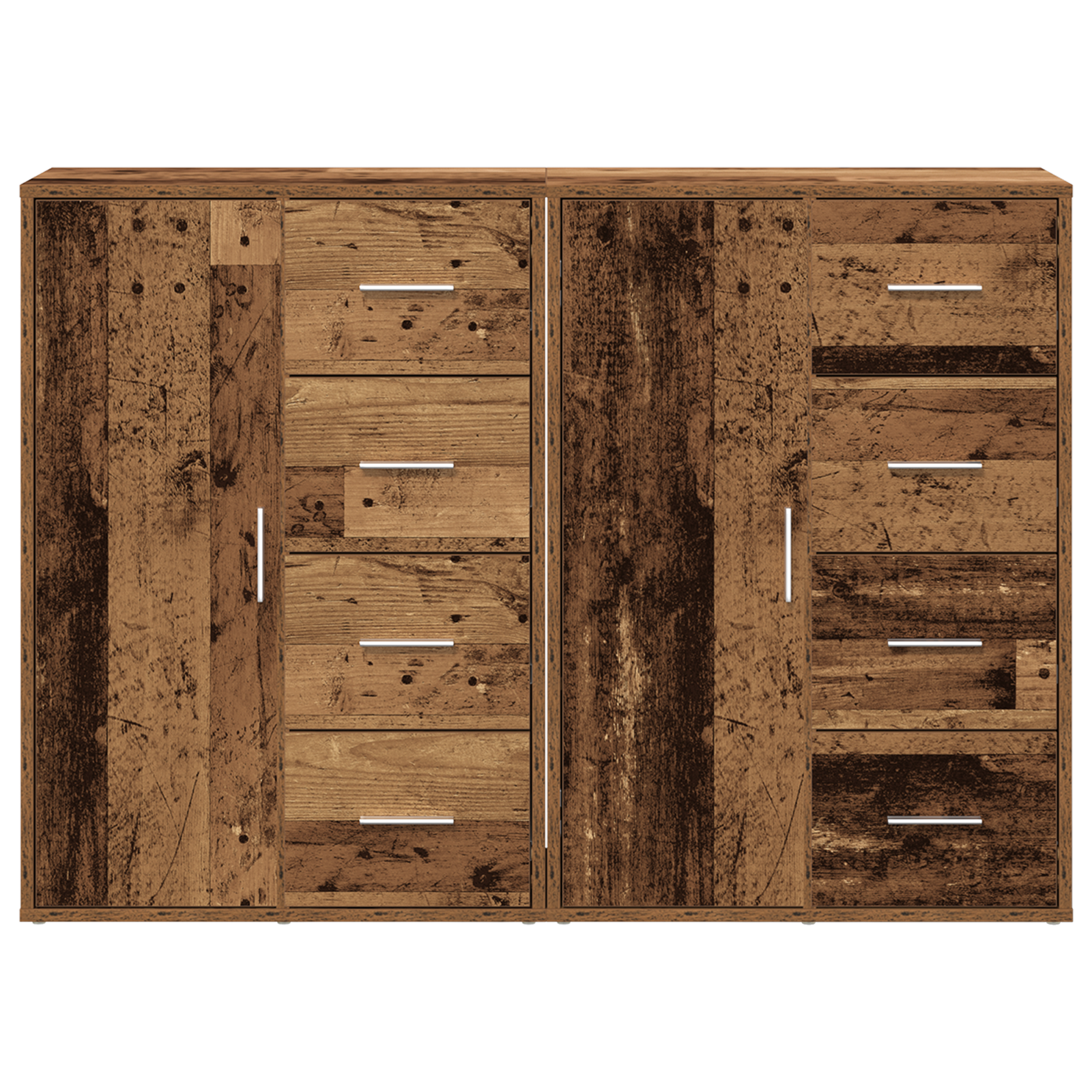 Sideboards 2 pcs Old Wood 60x31x84 cm Engineered Wood - Image 6