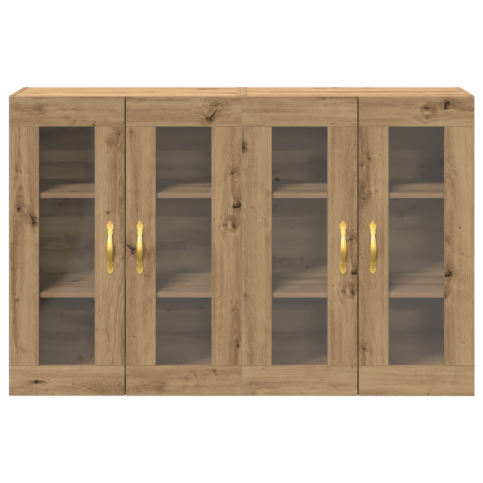 Wall Mounted Cabinets 2 pcs Artisan Oak 69,5x34x90 cm Engineered Wood - Image 6
