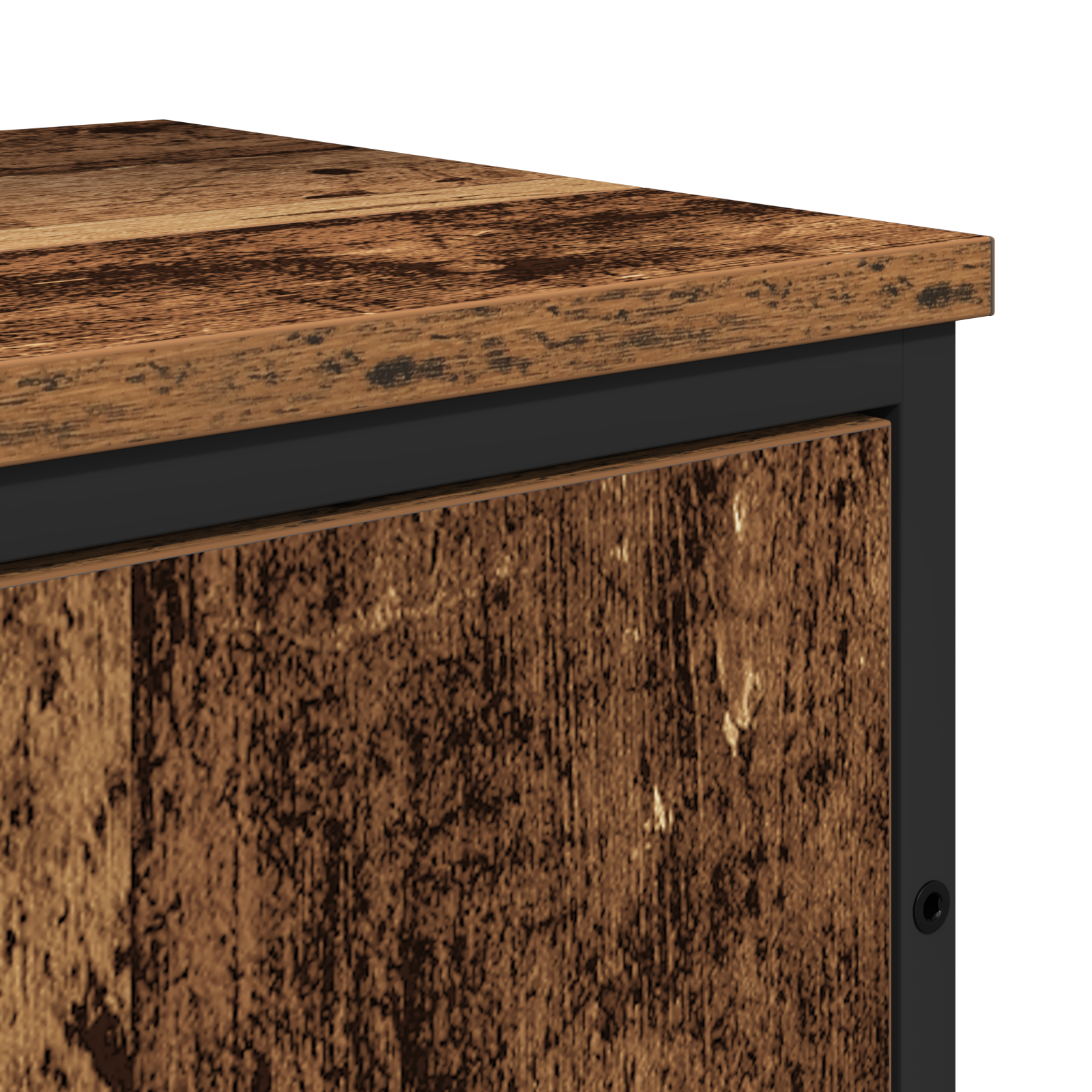 2 Piece Bathroom Furniture Set Old Wood Engineered Wood - Image 9