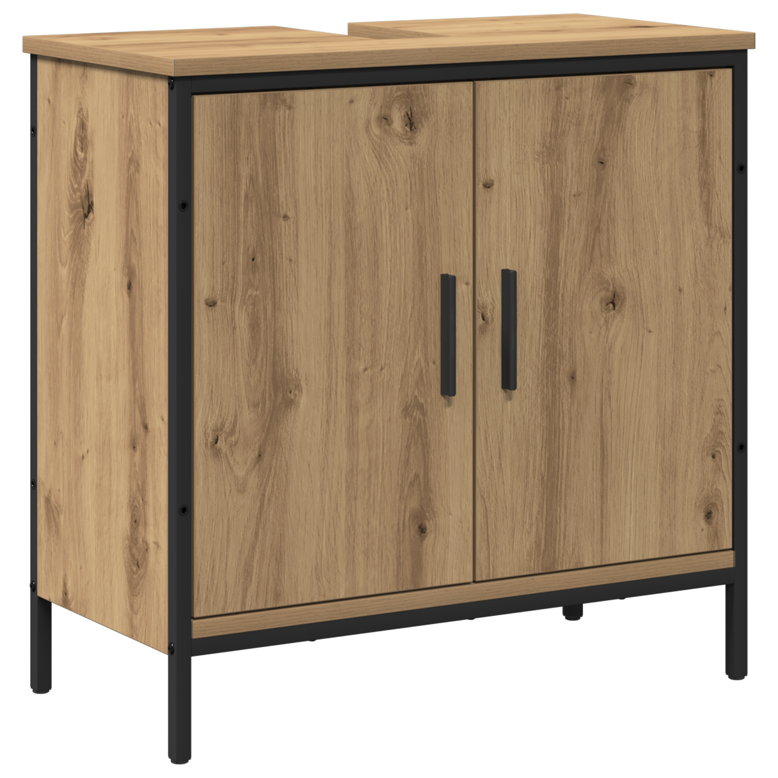 2 Piece Bathroom Furniture Set Artisan Oak Engineered Wood - Image 6