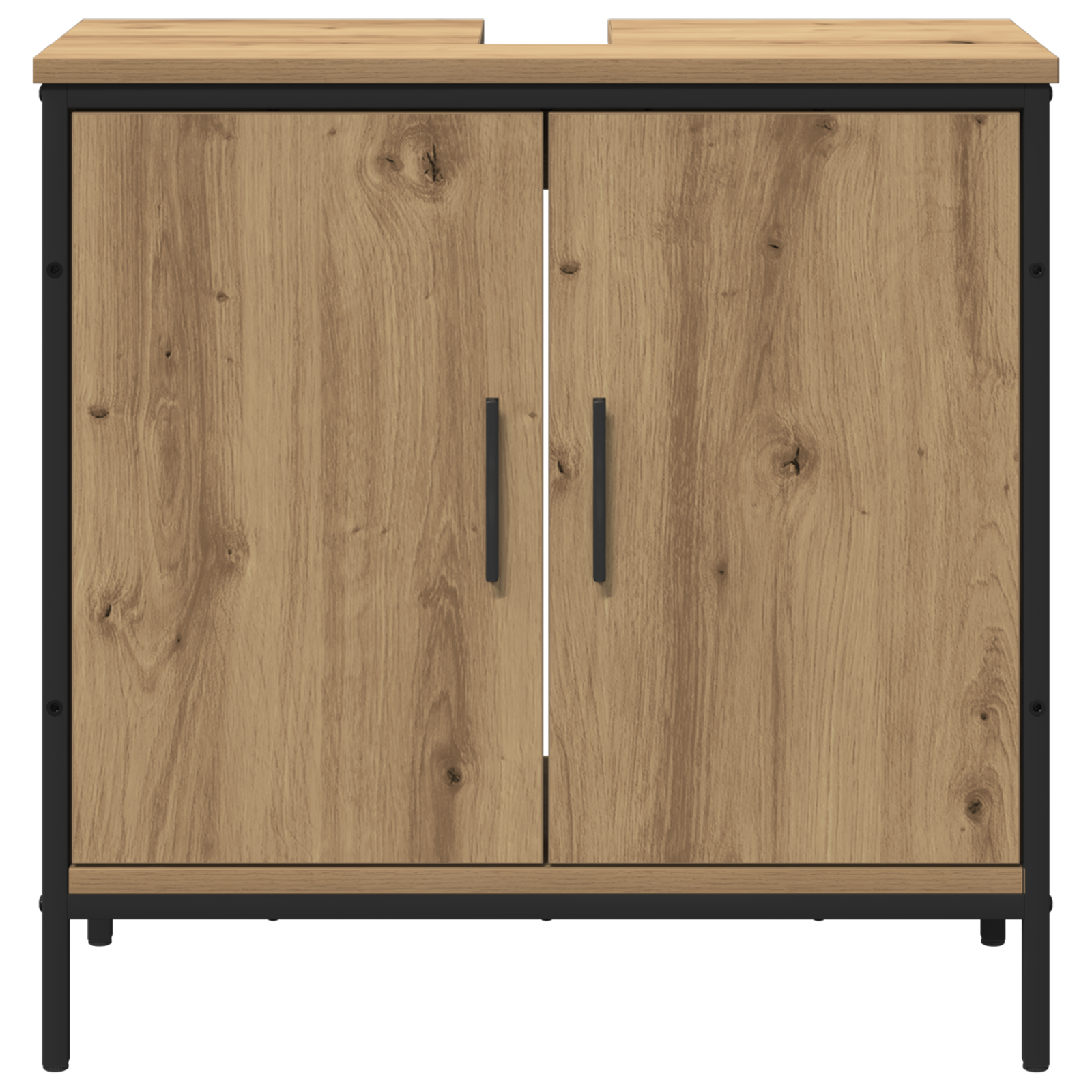 2 Piece Bathroom Furniture Set Artisan Oak Engineered Wood - Image 8