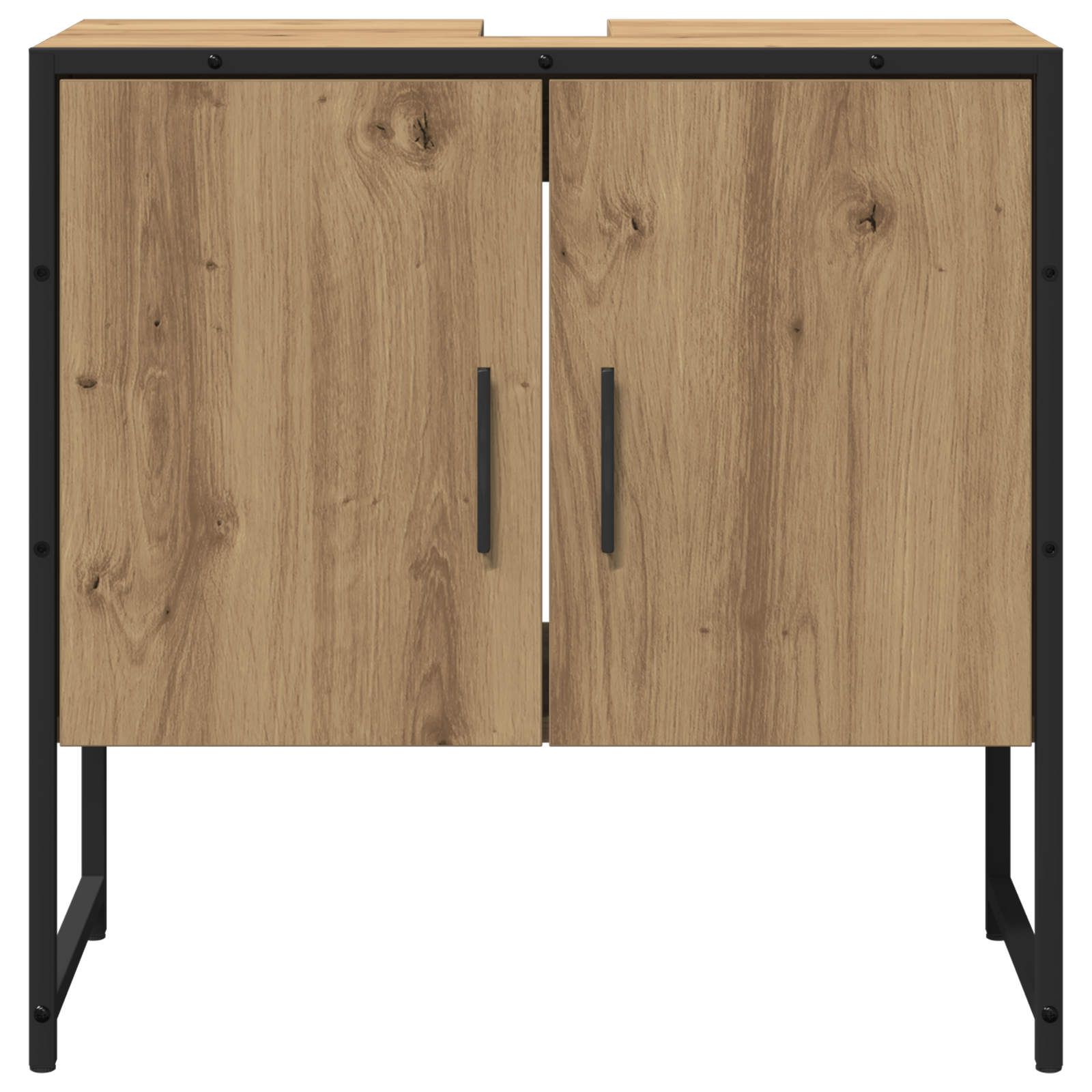 2 Piece Bathroom Cabinet Set Artisan Oak Engineered Wood - Image 8