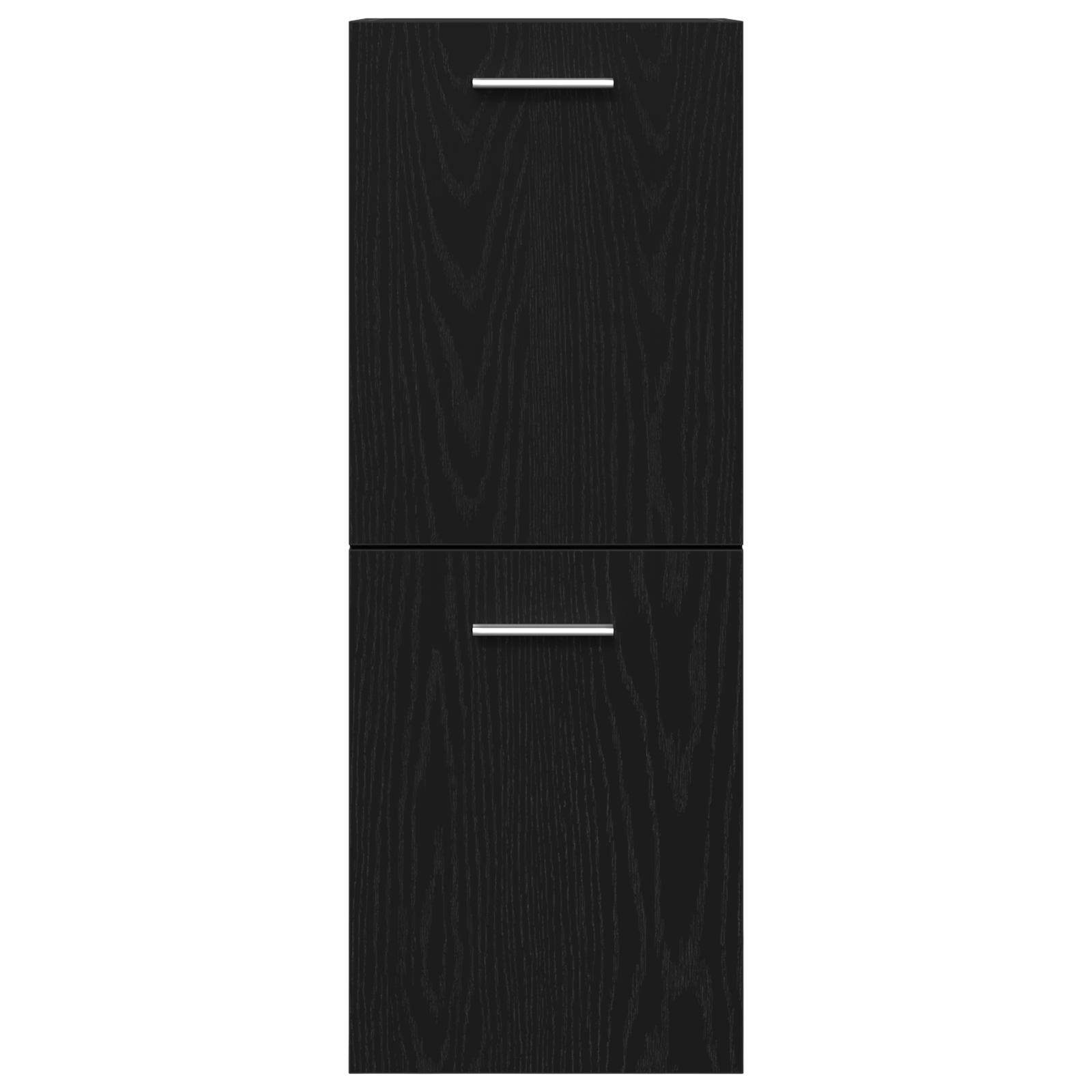 Bathroom Furniture Set Set of 3 Black oak Engineered wood, glass - Image 7