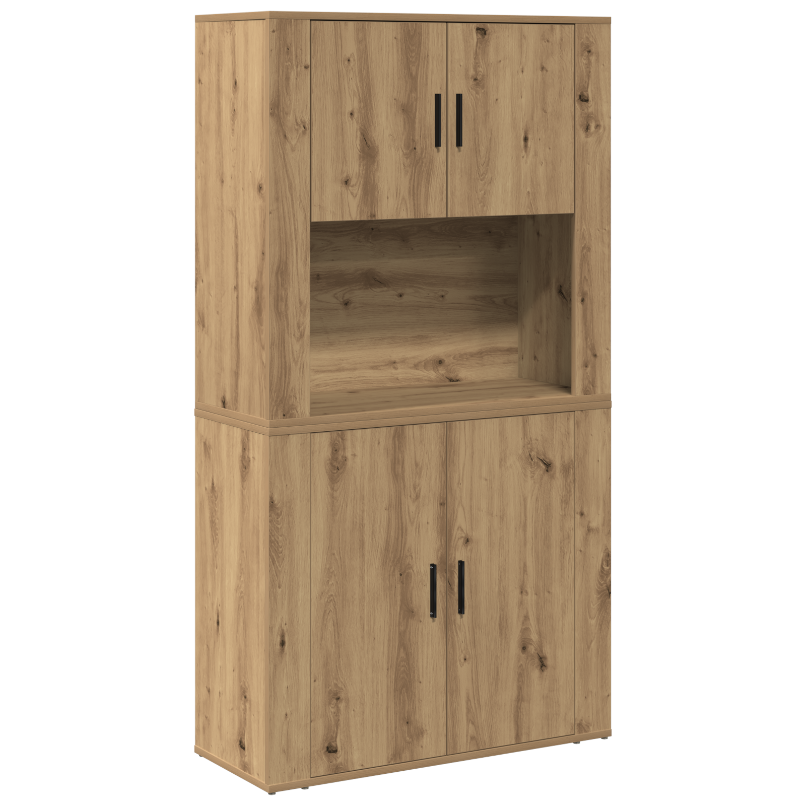 Thumbnail - vidaXL Hochschrank Artisan Eiche 80x33x150 cm Holzwerkstoff