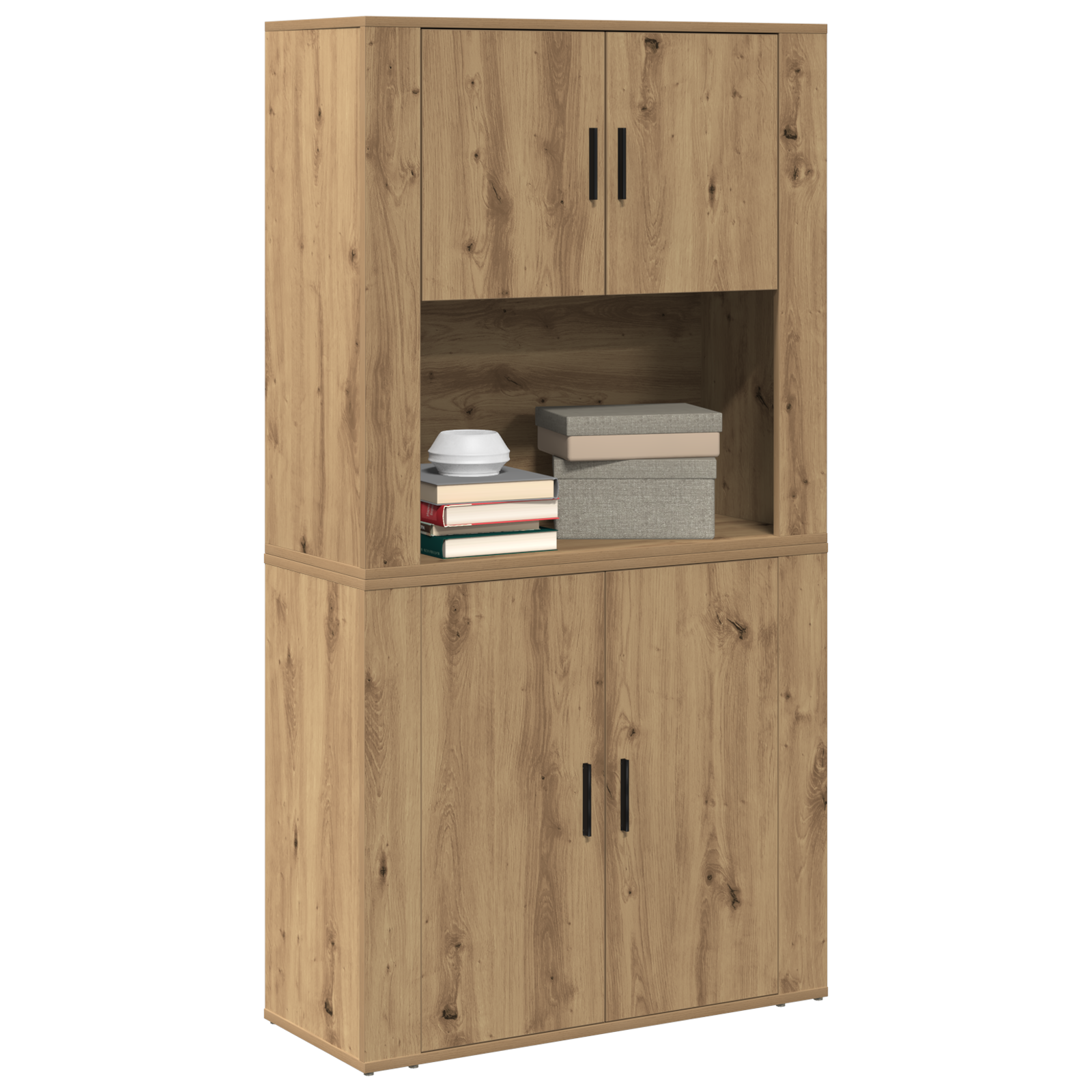 Thumbnail - vidaXL Hochschrank Artisan Eiche 80x33x150 cm Holzwerkstoff