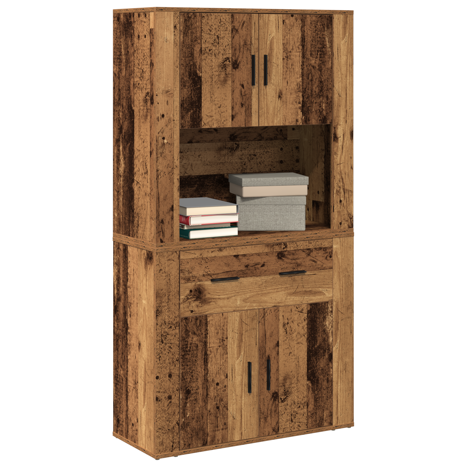 Thumbnail - vidaXL Hochschrank Alte Holz 80x33x150 cm Ingeniuerholz