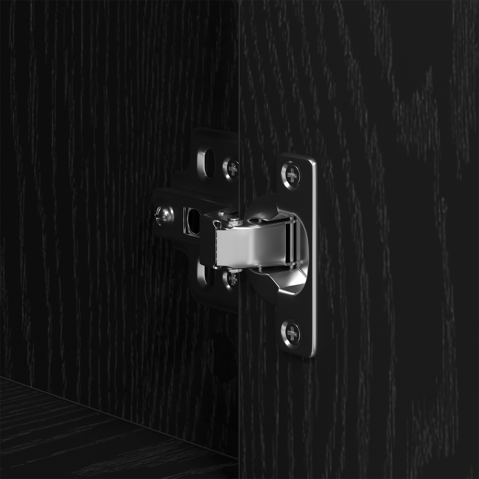 Highboard Black Oak 80x33x150 cm Engineered Wood - Image 11