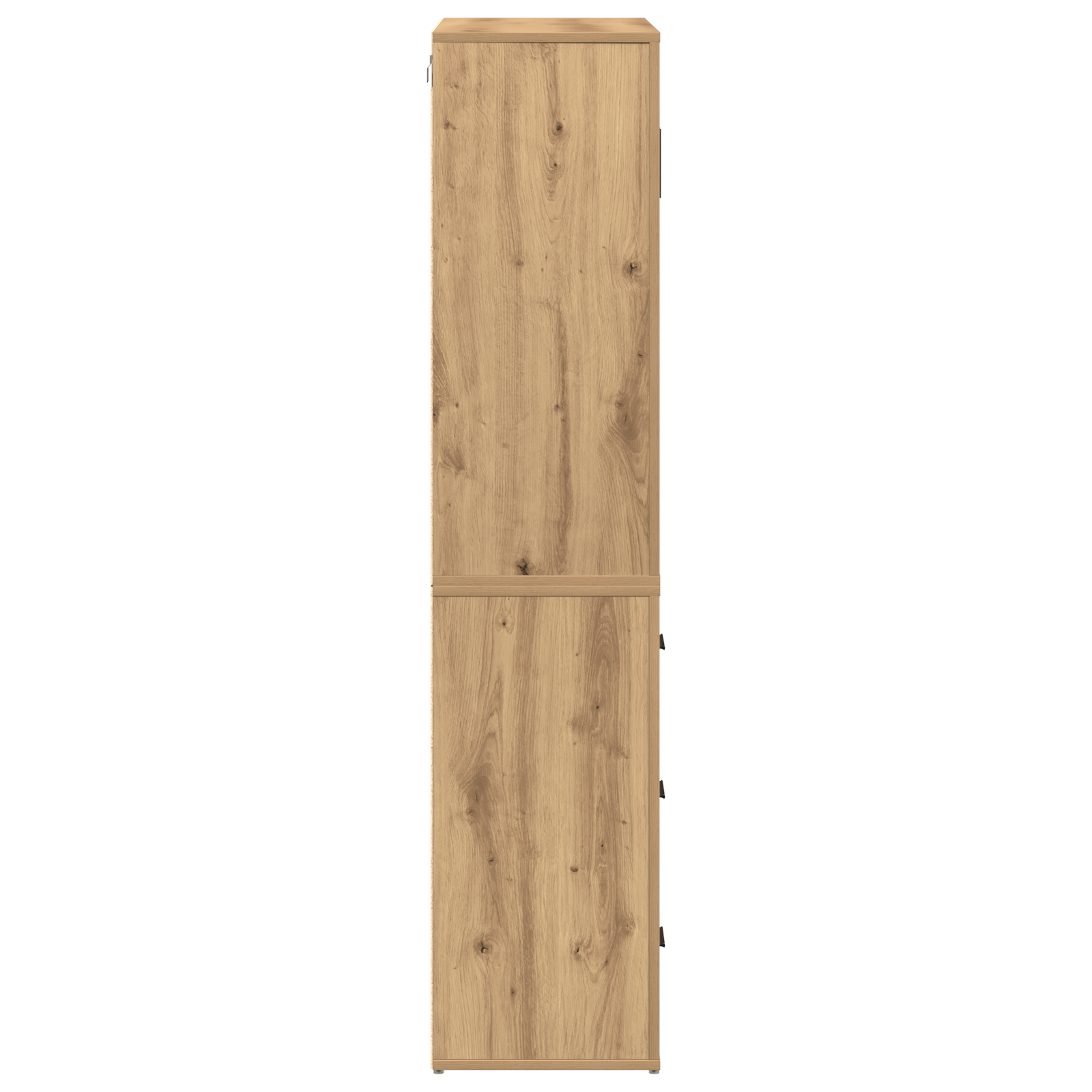 Aukšta meistro ąžuolo spinta 80x33x150 cm Perdirbta mediena - Image 7