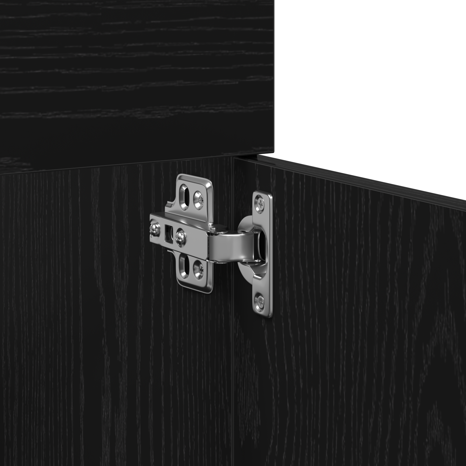 4 Piece Bathroom Furniture Set Black Oak Engineered Wood - Image 11