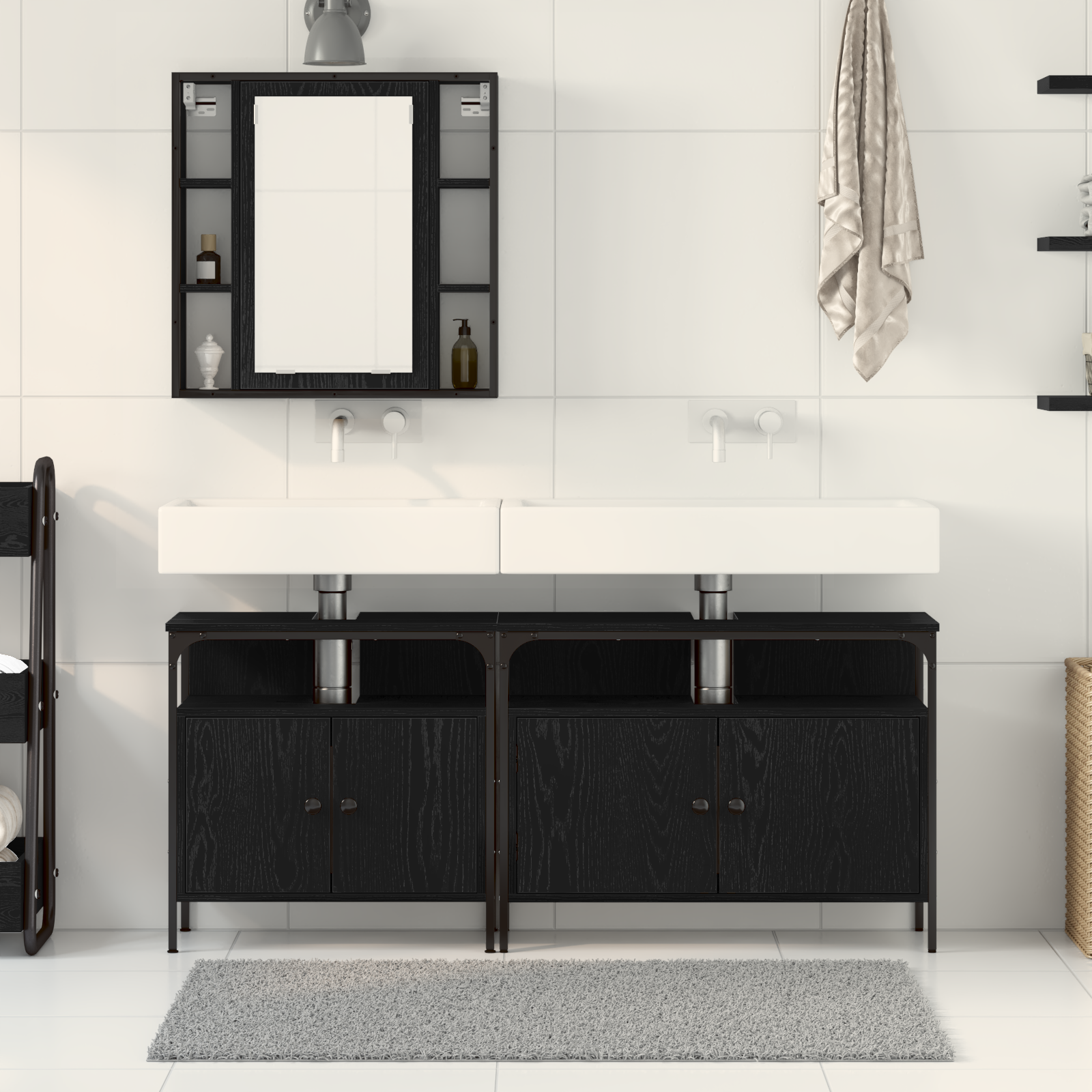 Bathroom Cabinet Set, Bathroom Cabinet Sets, Bathroom Cabinet Set vidaXL - Picture 24 of 104