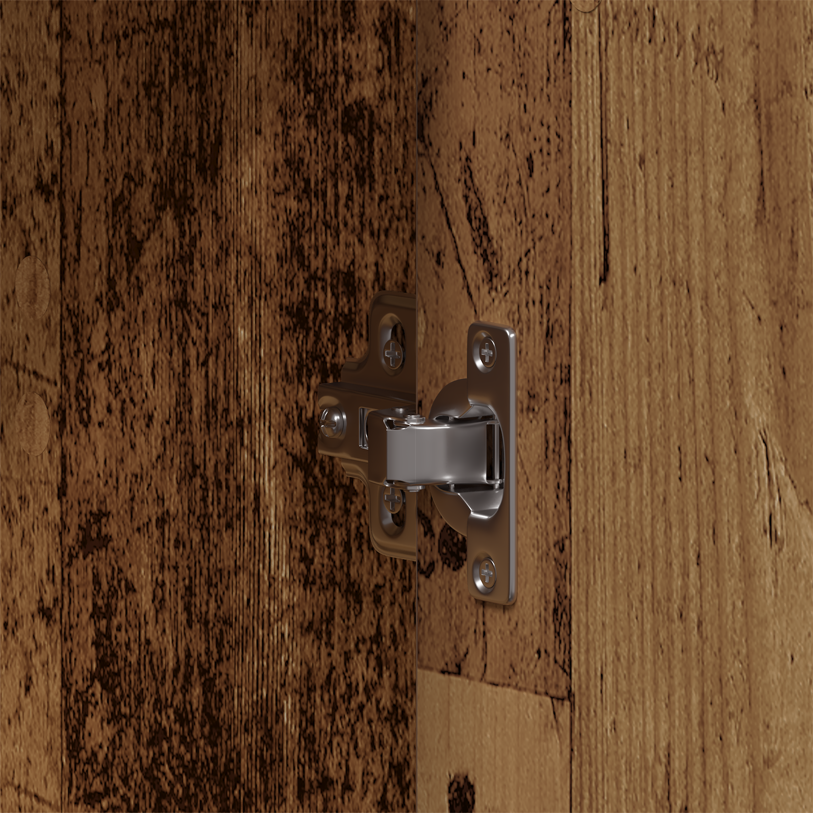 4 Piece Bathroom Furniture Set Old Wood Engineered Wood - Image 11