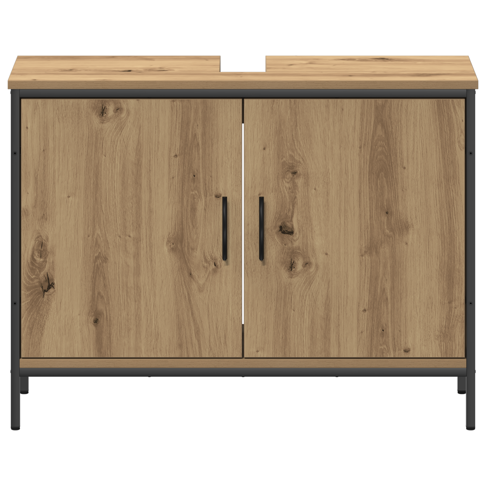 4-teiliges Badezimmermöbelset aus Artisan Eichen-Spanplatte – Bild 10