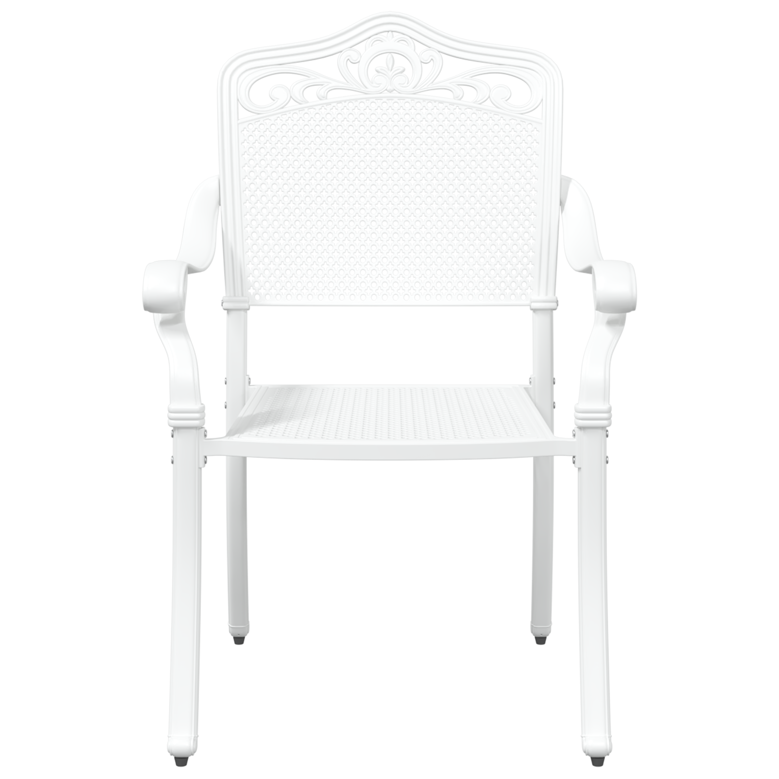 Комплект от 4 Бяло Лек алуминий Голяма Декоративни инкрустации - Image 8