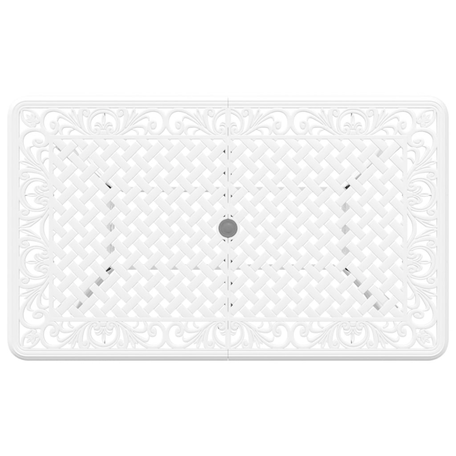 Комплект от 4 Бяло Лек алуминий Голяма Декоративни инкрустации - Image 10