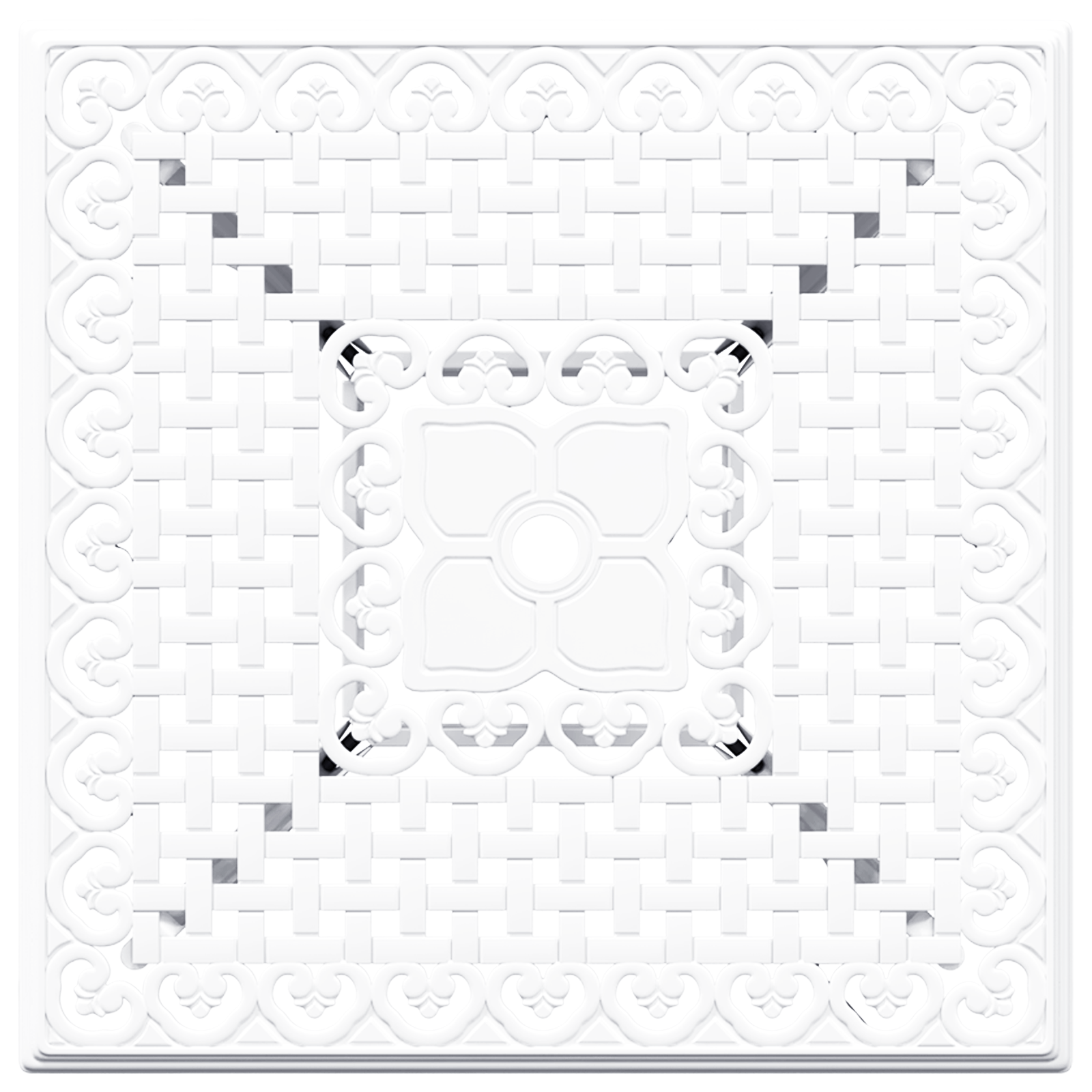 5-Piece Garden Dining Set in White Cast Aluminum - Image 10