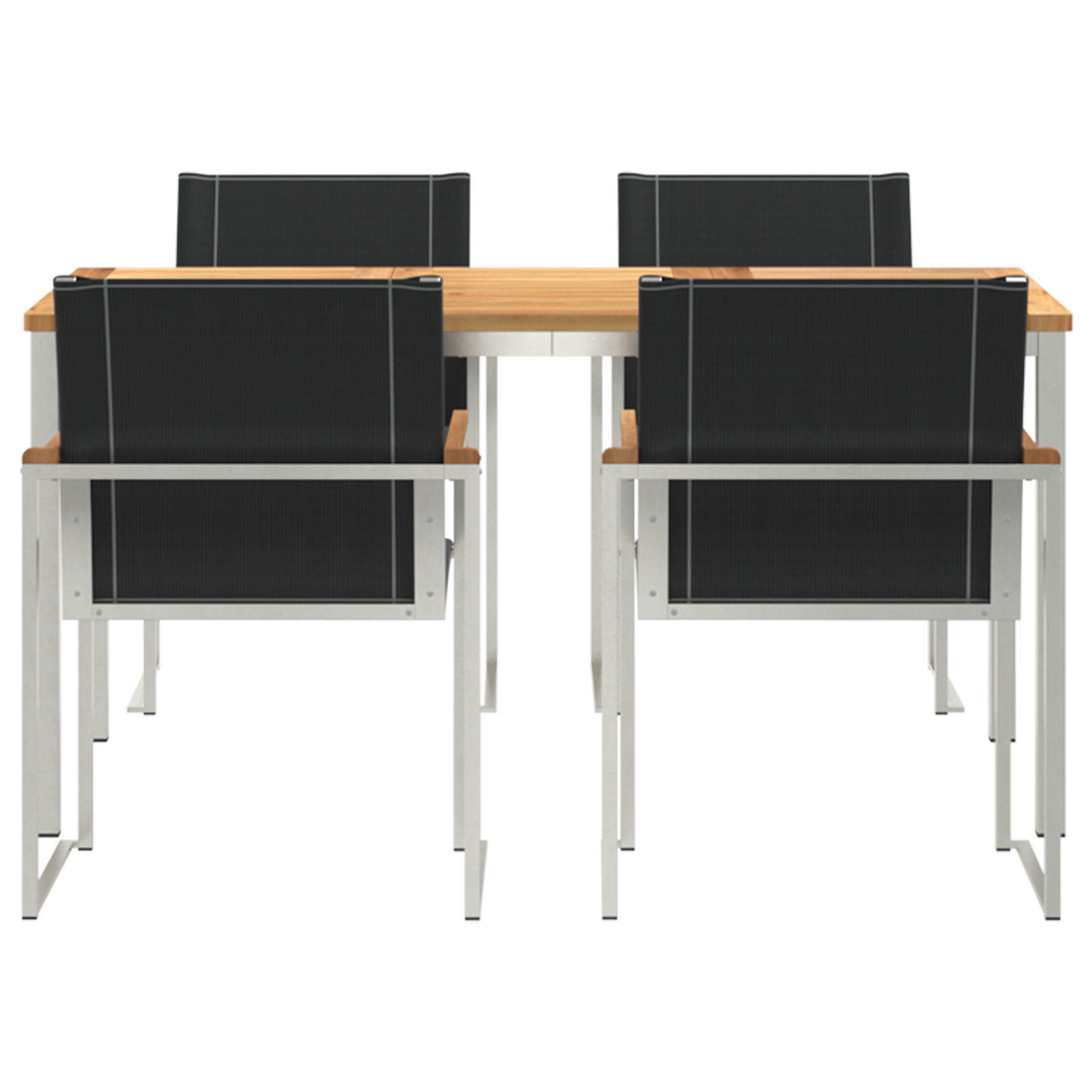 5 Piece Garden Dining Set Solid Wood Acacia - Image 7