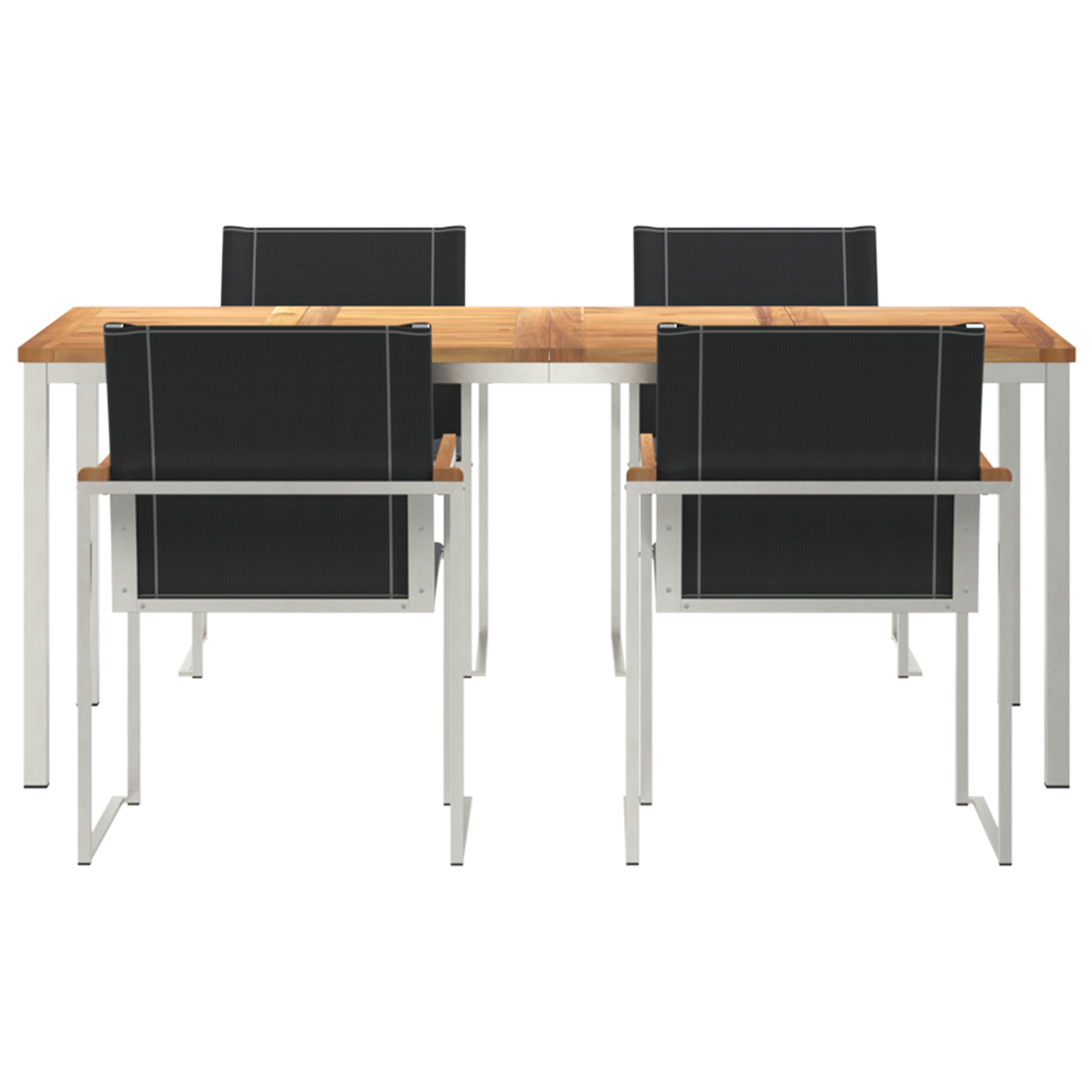 5 Piece Garden Dining Set Solid Wood Acacia - Image 7