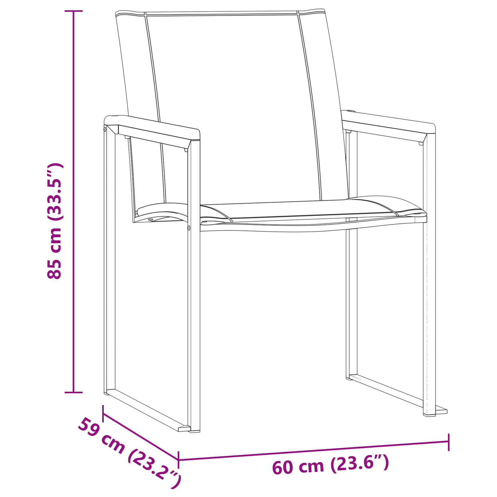 Tuin eettafelset 7 pcs Massief acaciahout en roestvrij staal