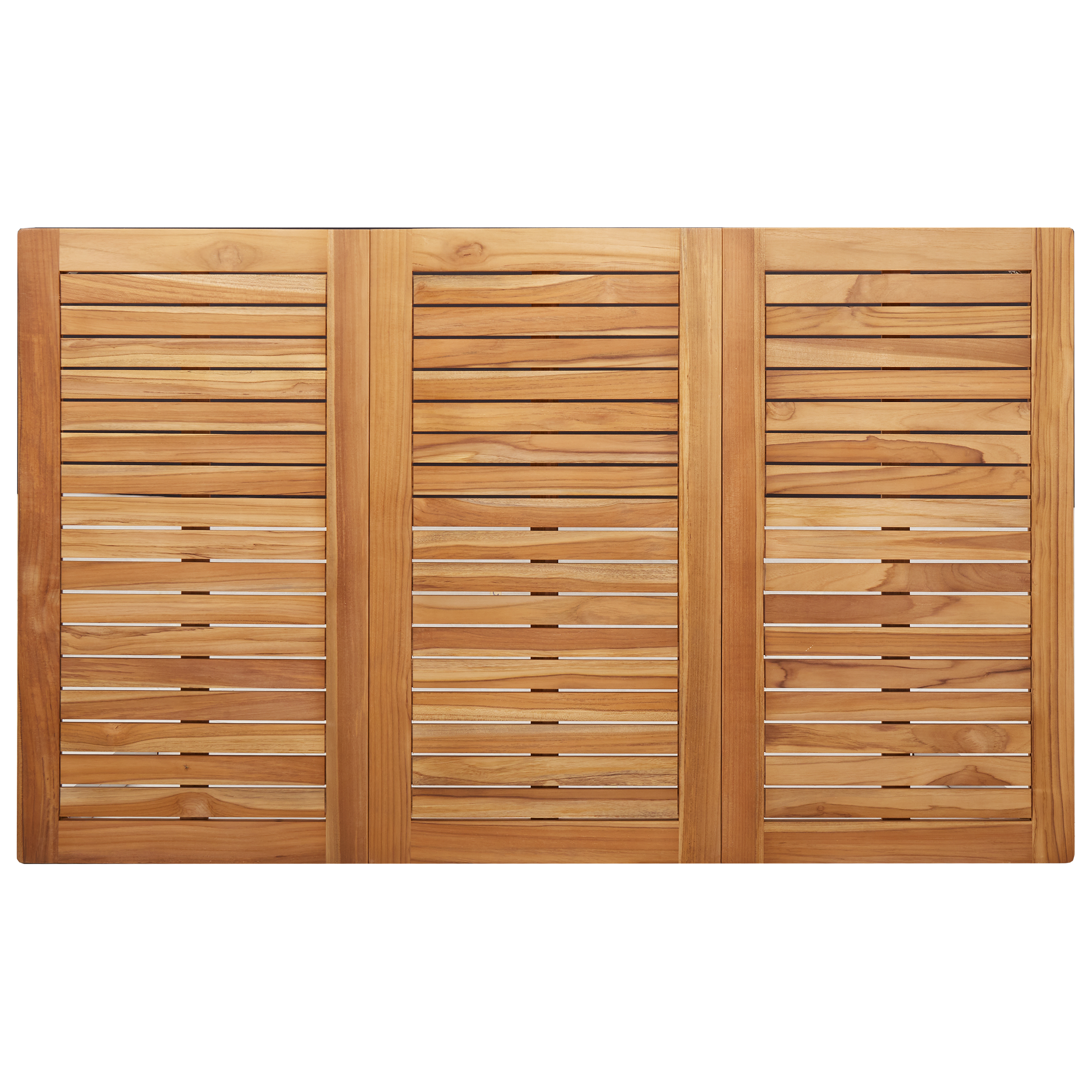 5 части комплект за обед в градината от масивна тикова дървесина, vidaXL Външна маса за обед 150x90x75 см от масивна тикова дървесина - Image 8