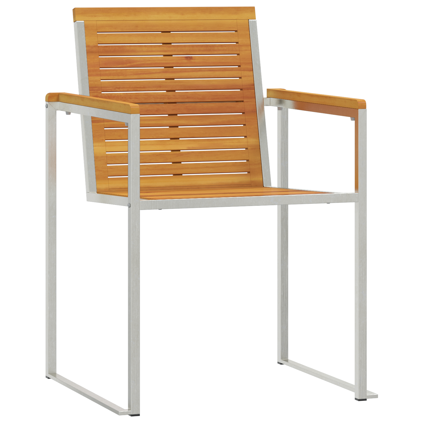 Sun Lounger with Garden Chairs 3 pcs Solid Wood Acacia - Image 5