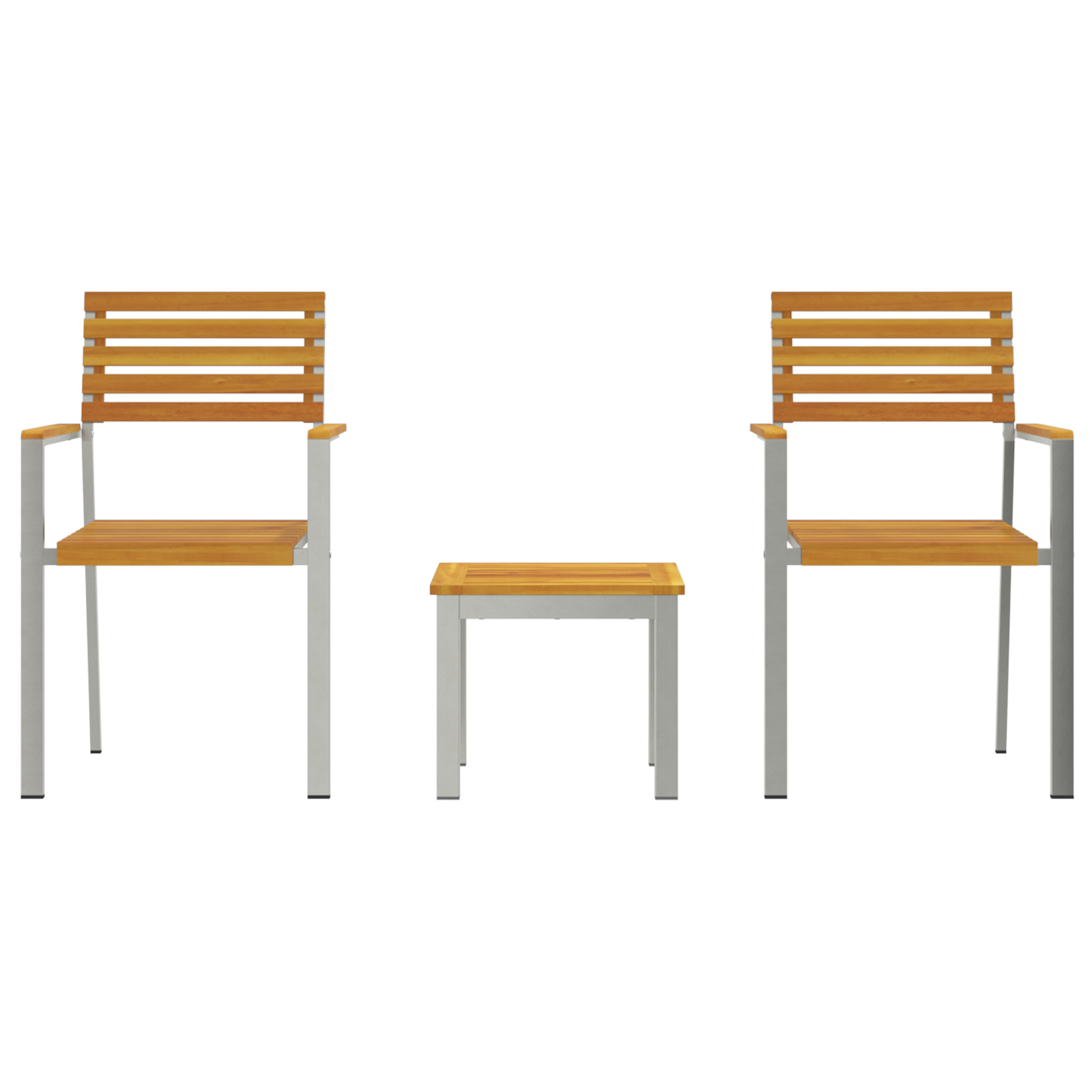 3 Piece Garden Dining Set Solid Wood Acacia - Image 7