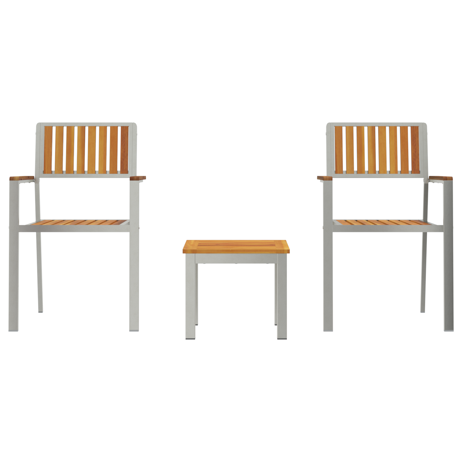 3 Piece Garden Dining Set Solid Wood Acacia - Image 7