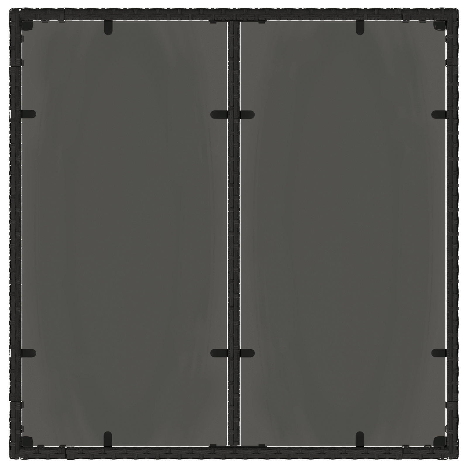 3 Piece Garden Dining Set with Cushions Black Poly Rattan - Image 8