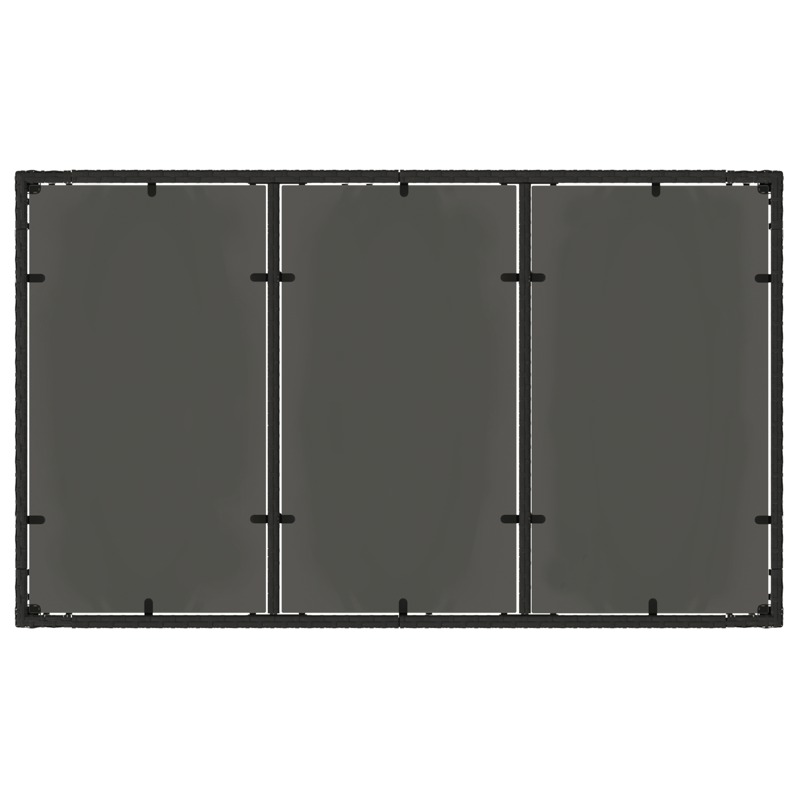 5 Piece Garden Dining Set with Cushions Black Poly Rattan - Image 8