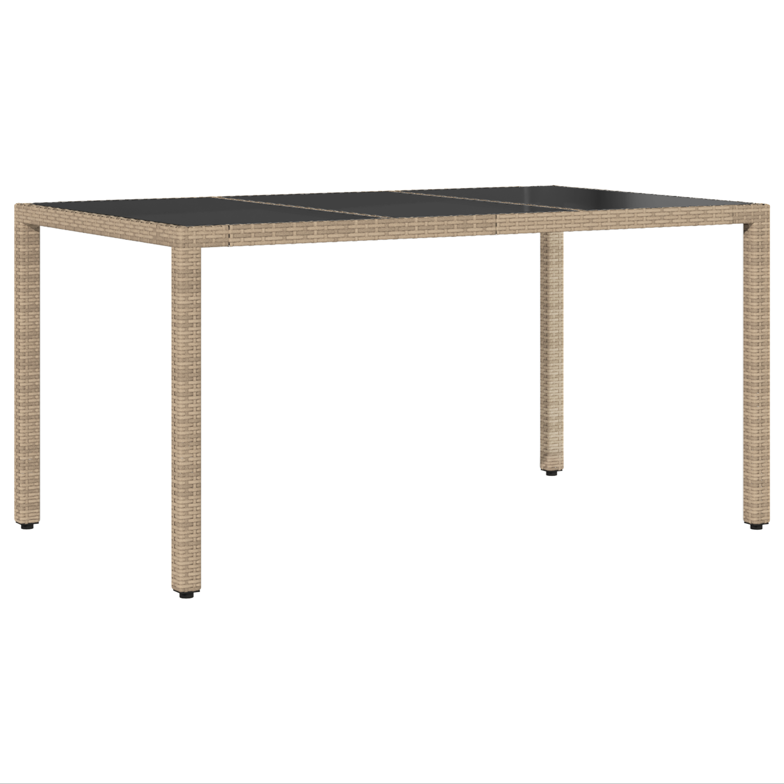 5 Часова Градинска Трапезария с Възглавници Бежова Полиратан - Image 5