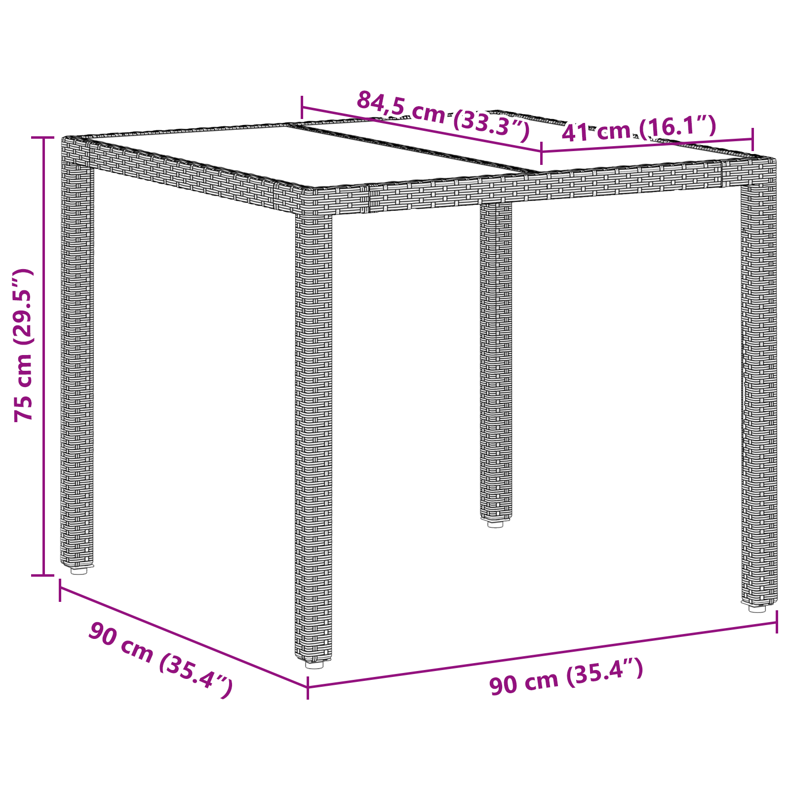 5-членен комплект за хранене за градина с възглавници светлосиво полирано ратана - Image 11