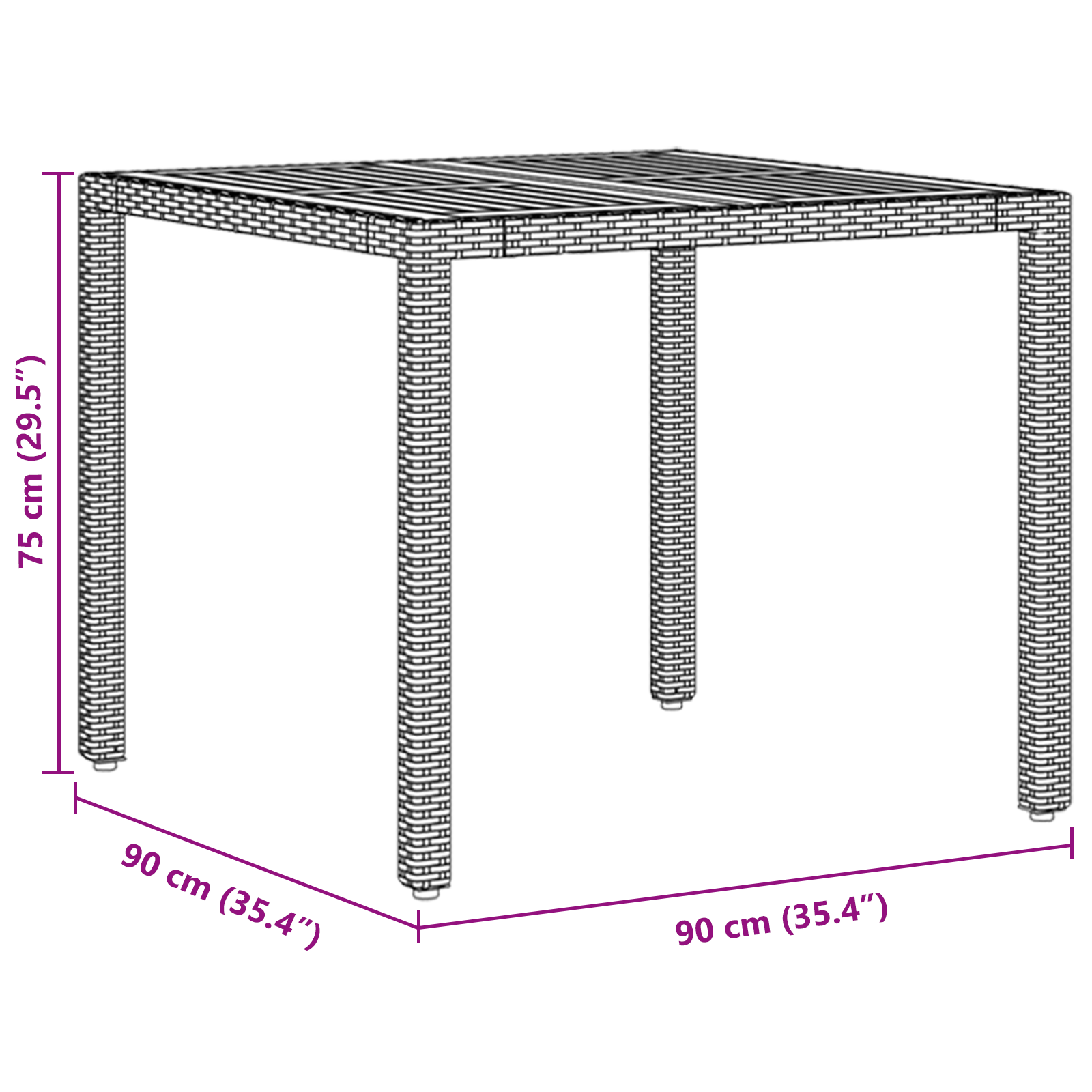5 Piece Garden Dining Set with Cushions Beige Poly Rattan - Image 11