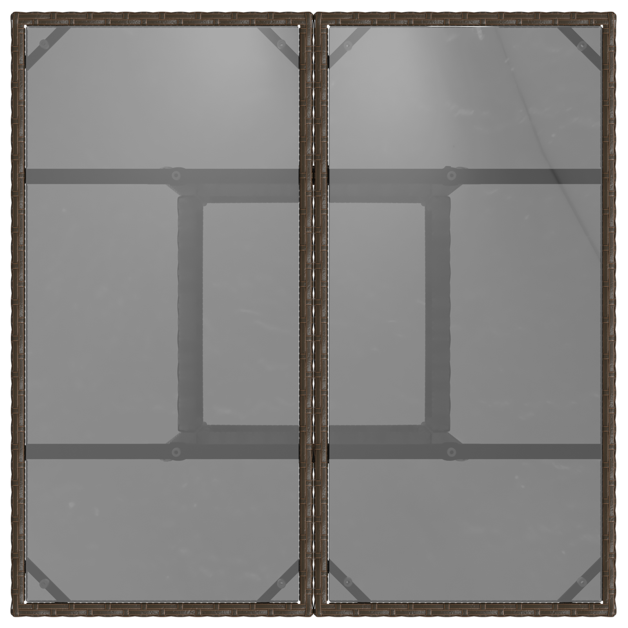 5 Piece Garden Dining Set Brown Poly Rattan - Image 8