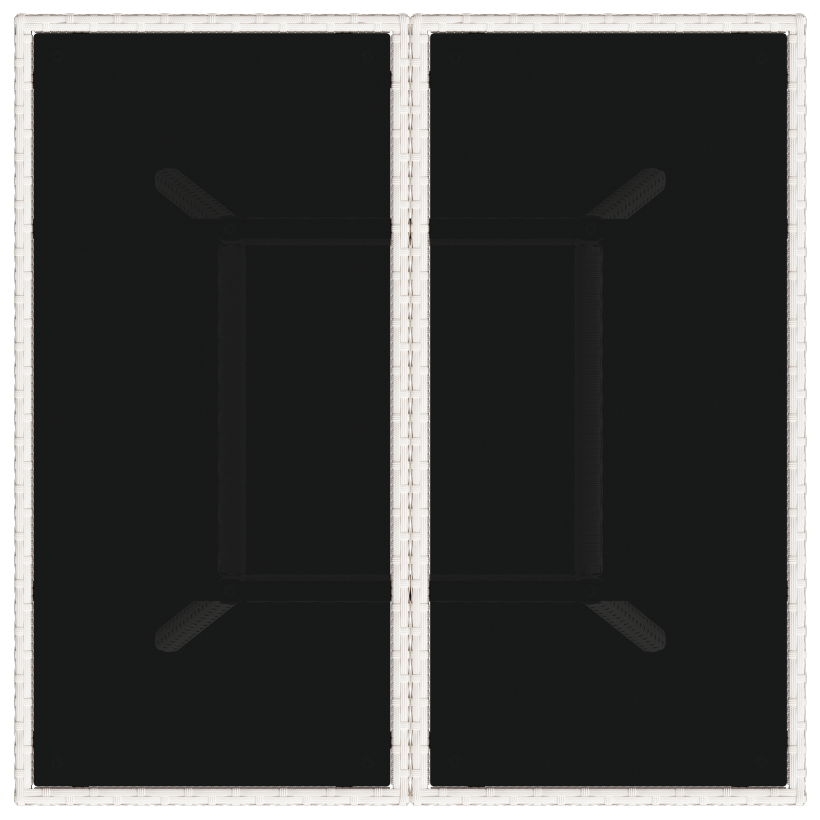 5 Piece Garden Dining Set Light Grey Poly Rattan - Image 8