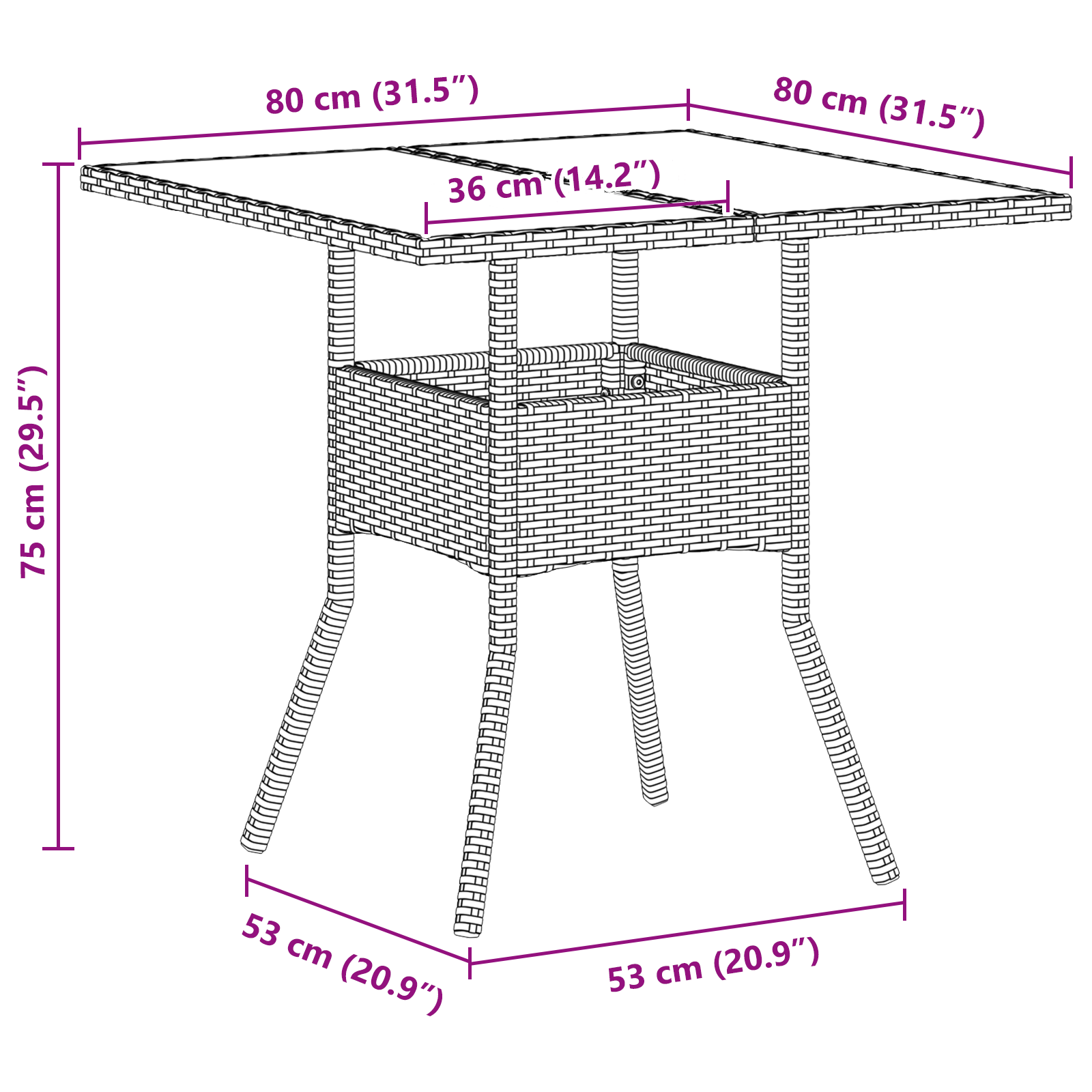 5 Piece Garden Dining Set Light Grey Poly Rattan - Image 11