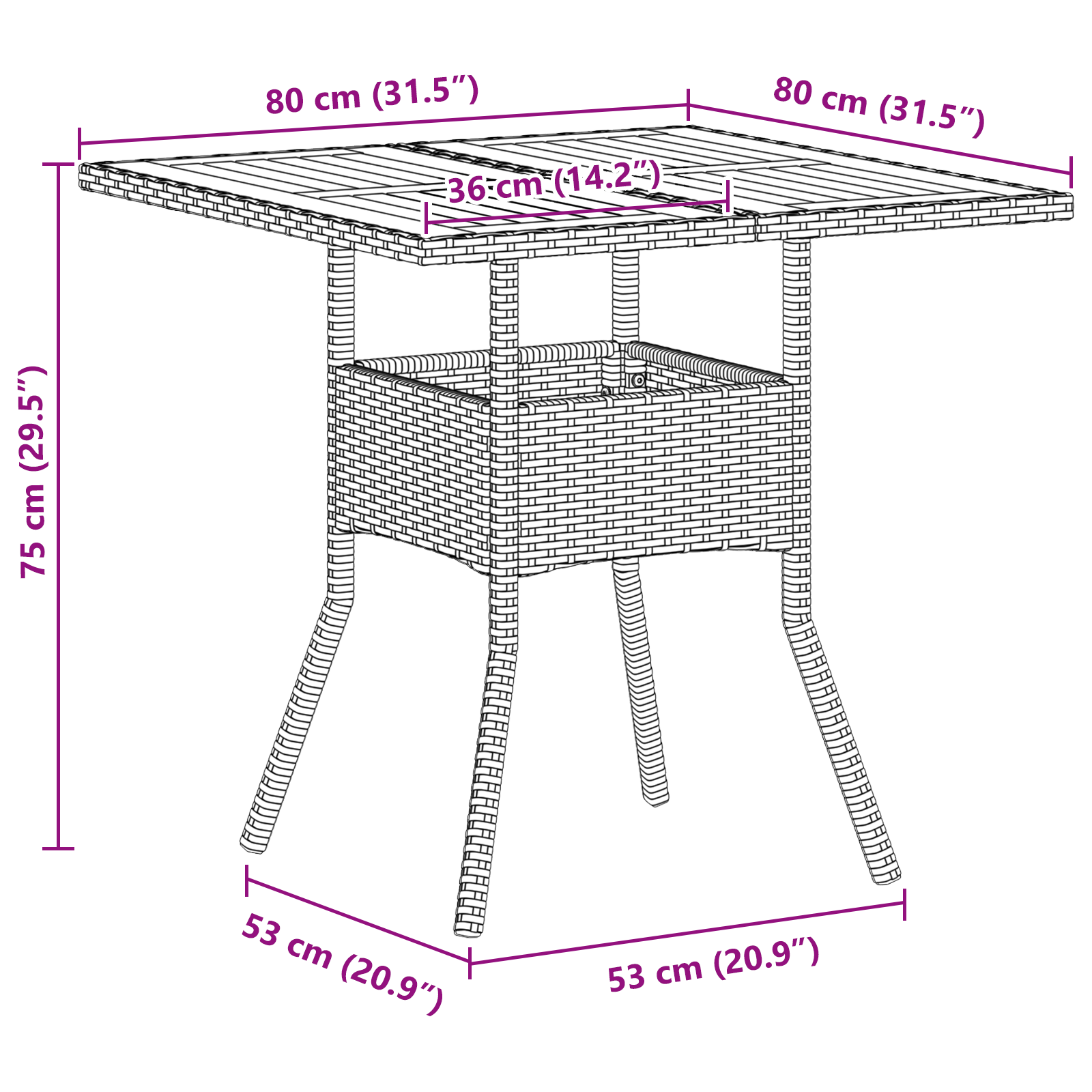 5-частен комплект за хранене на открито с възглавници, бежов полиестерен ратан - Image 11
