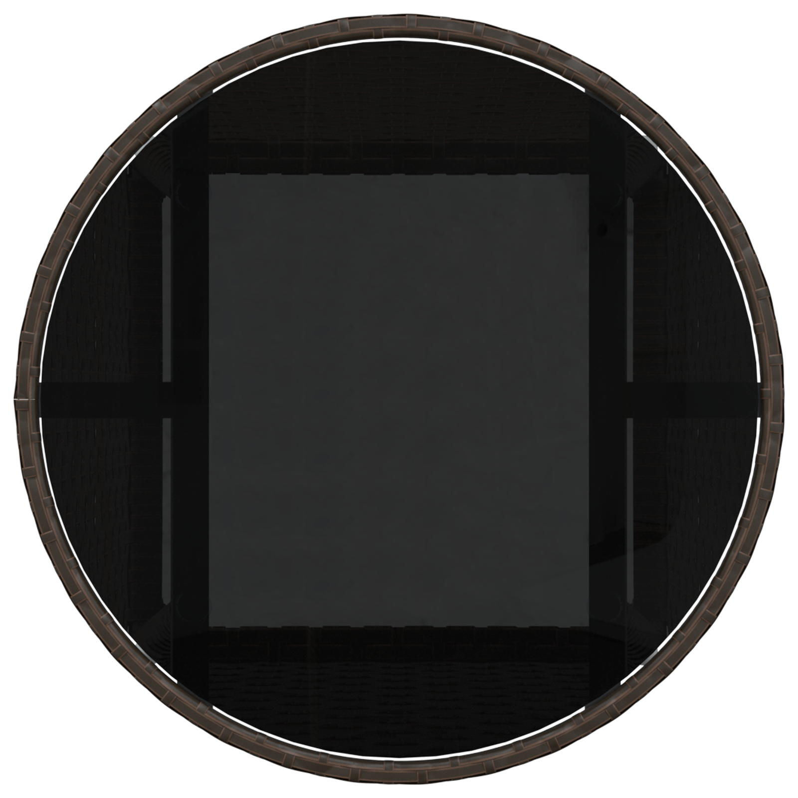 3 Piece Garden Dining Set Brown Poly Rattan - Image 8