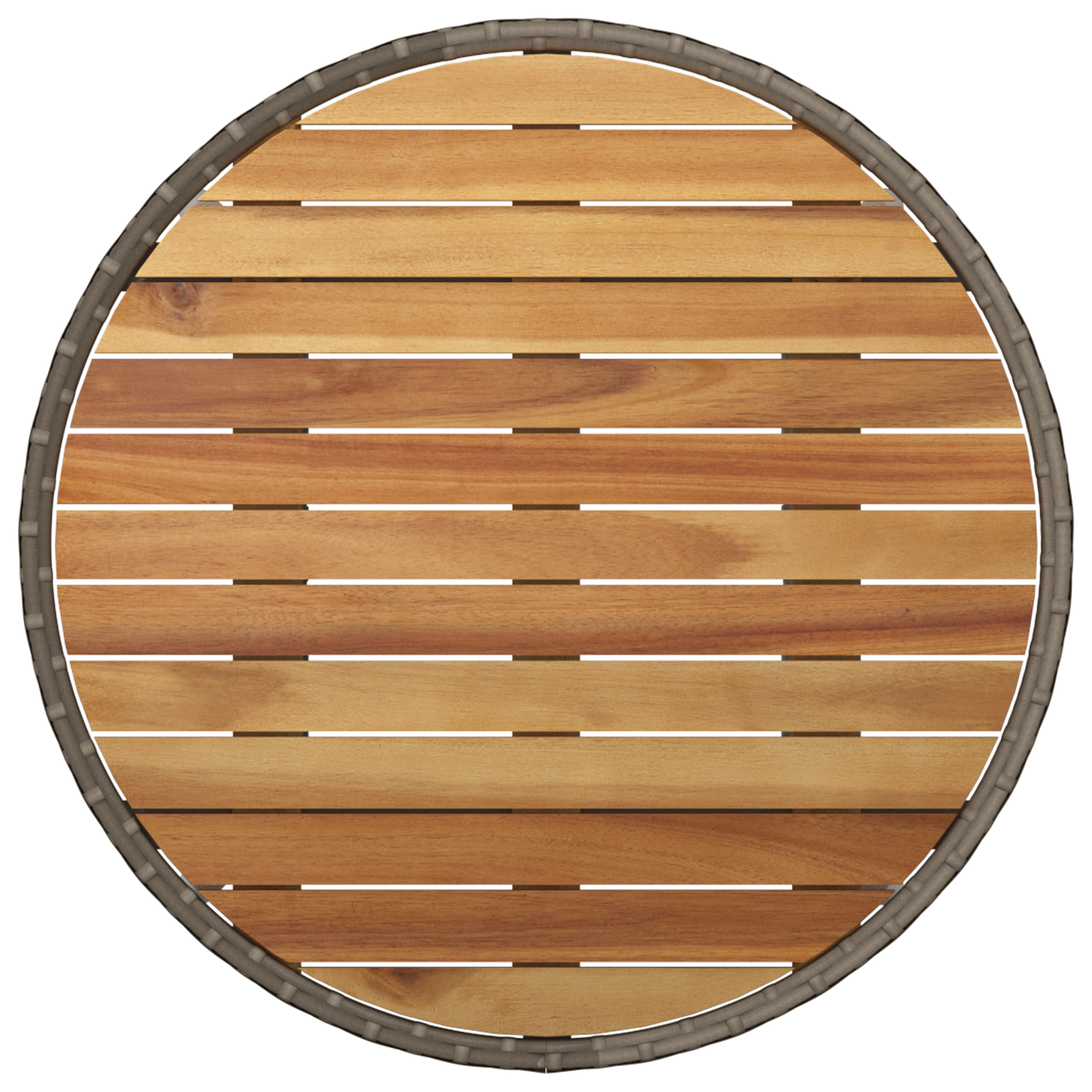 5 Piece Garden Dining Set Grey Poly Rattan - Image 8