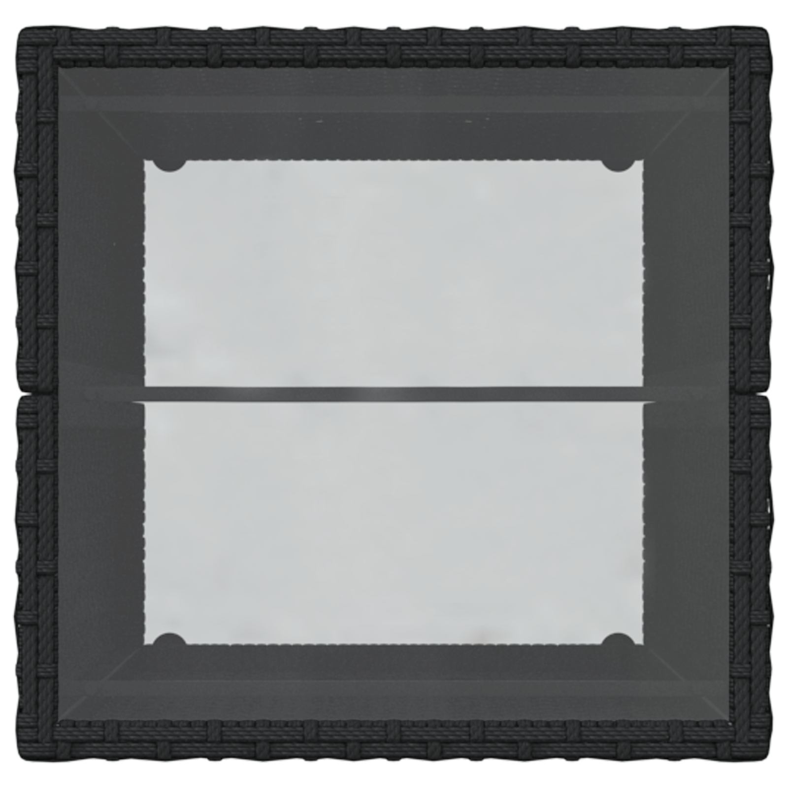 3 Piece Garden Bistro Set with Cushions Black Poly Rattan - Image 8