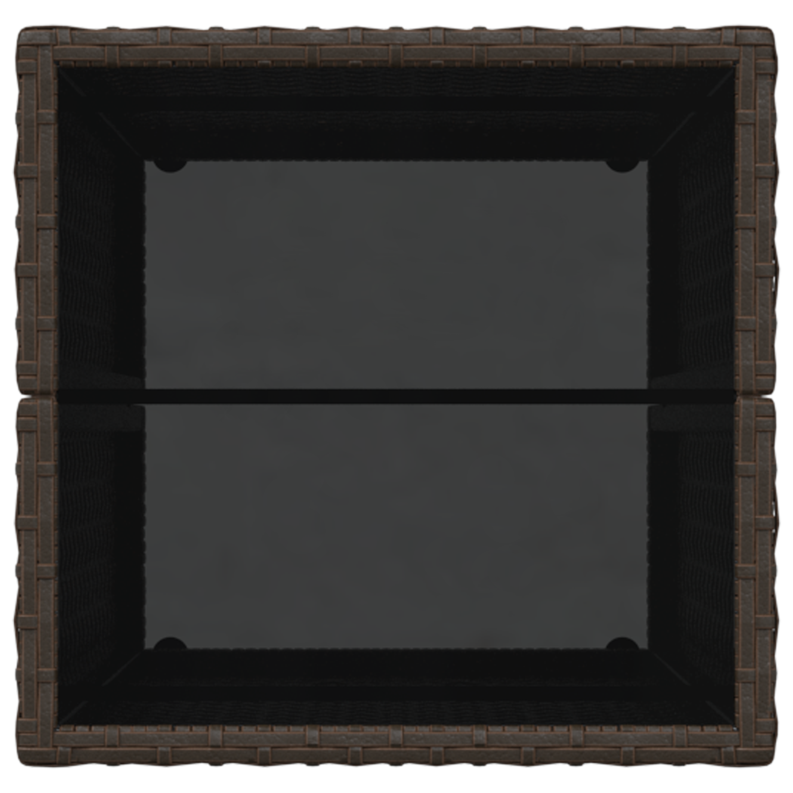 3 Piece Garden Bistro Set with Cushions Brown Poly Rattan - Image 8