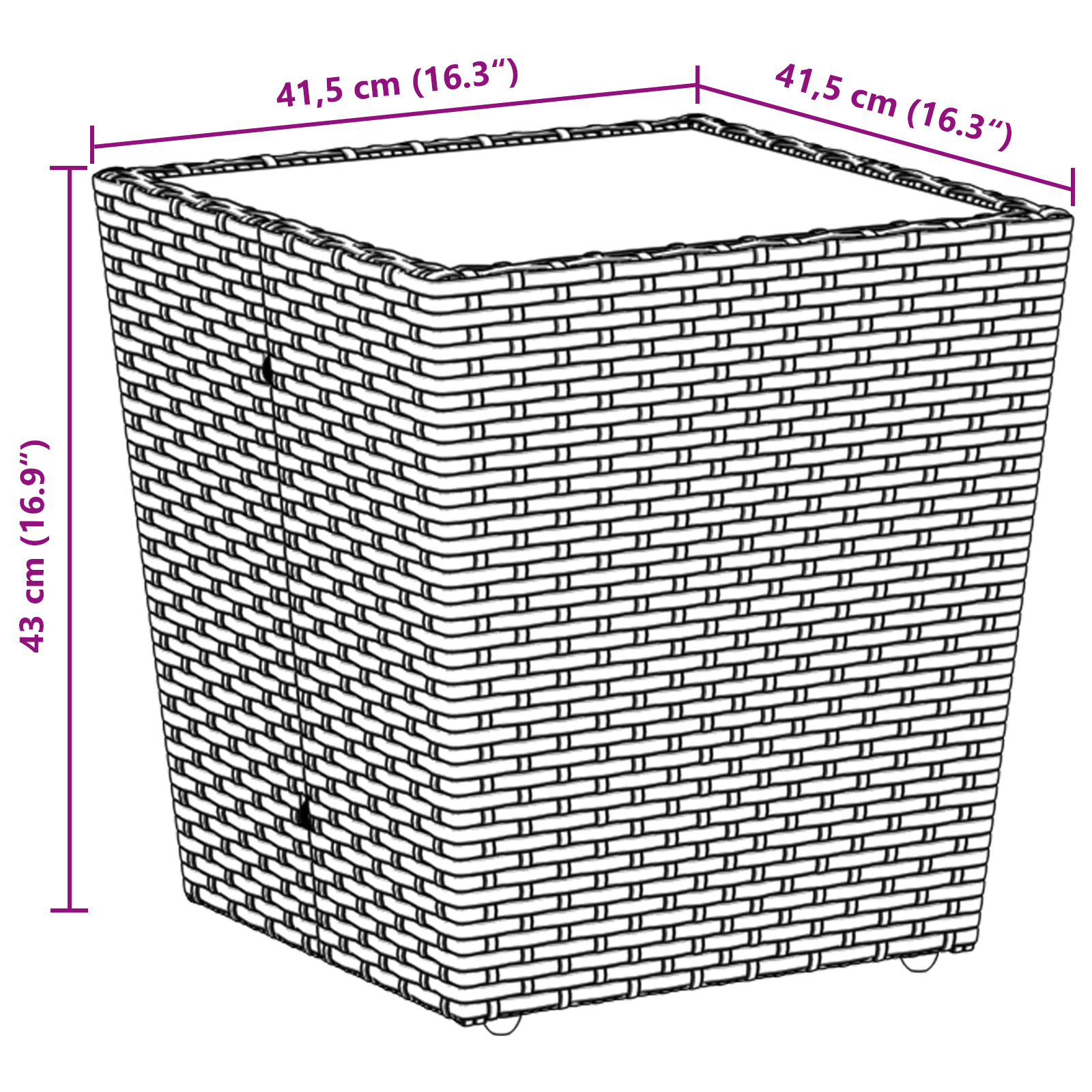 3 Piece Garden Bistro Set with Cushions Brown Poly Rattan - Image 11