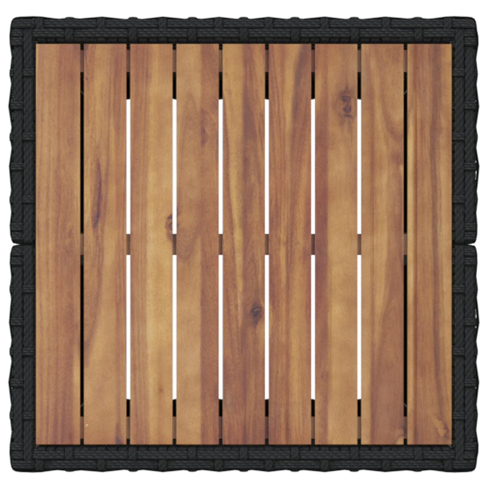 3 Piece Garden Bistro Set with Cushions Black Poly Rattan - Image 8