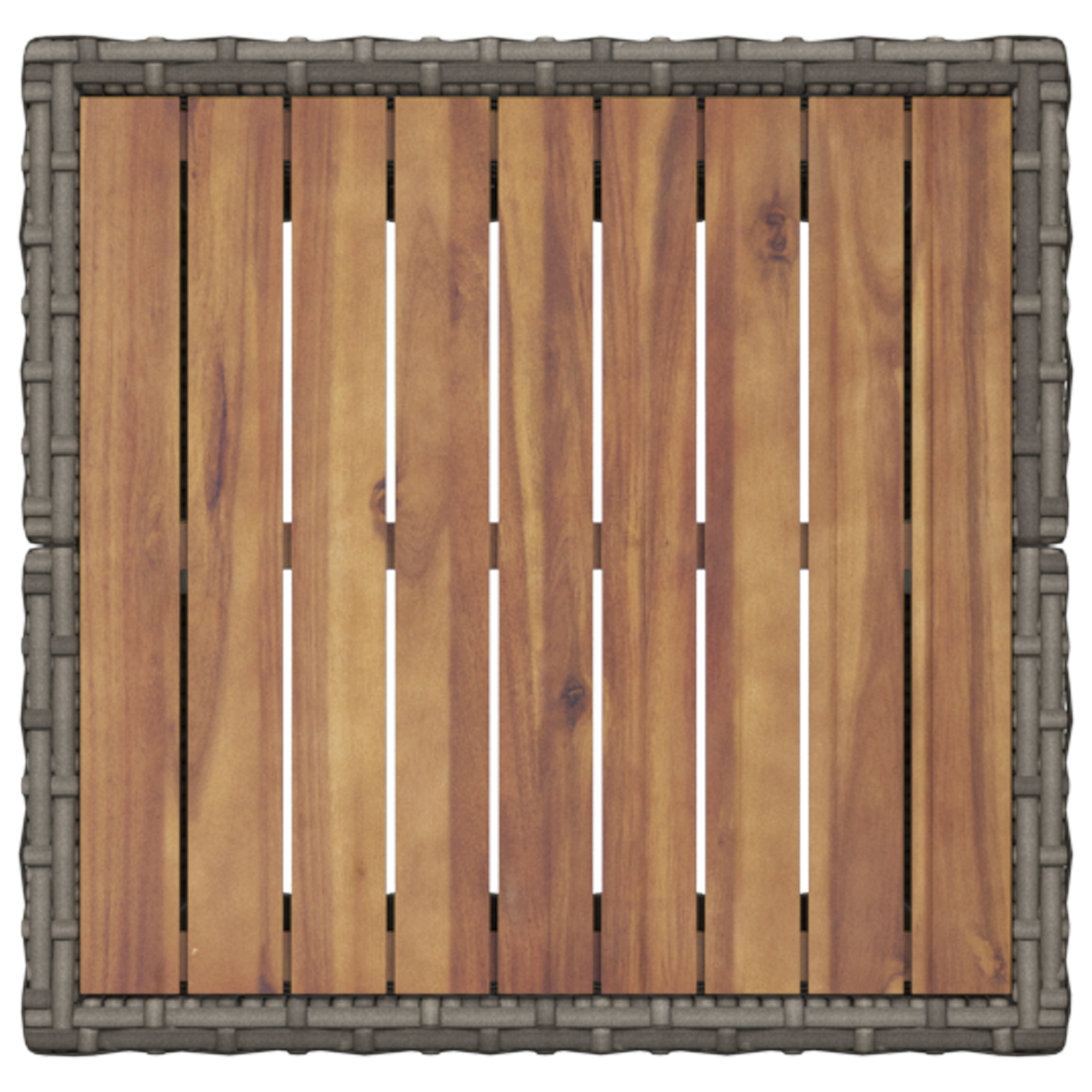 3 Piece Garden Bistro Set with Cushions Grey Poly Rattan - Image 8