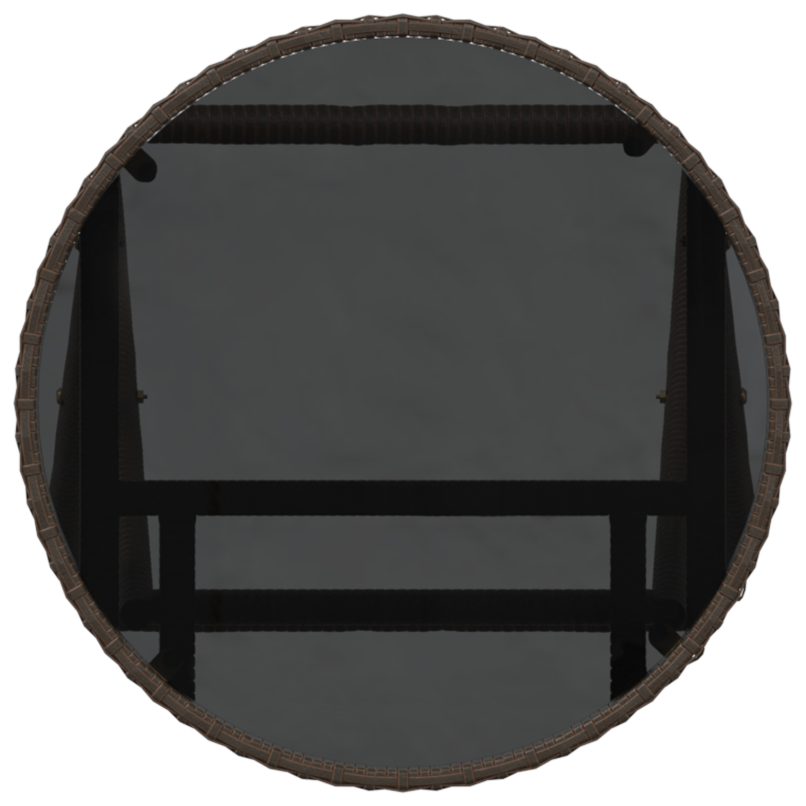 3 Piece Garden Bistro Set with Cushions Brown Poly Rattan - Image 8