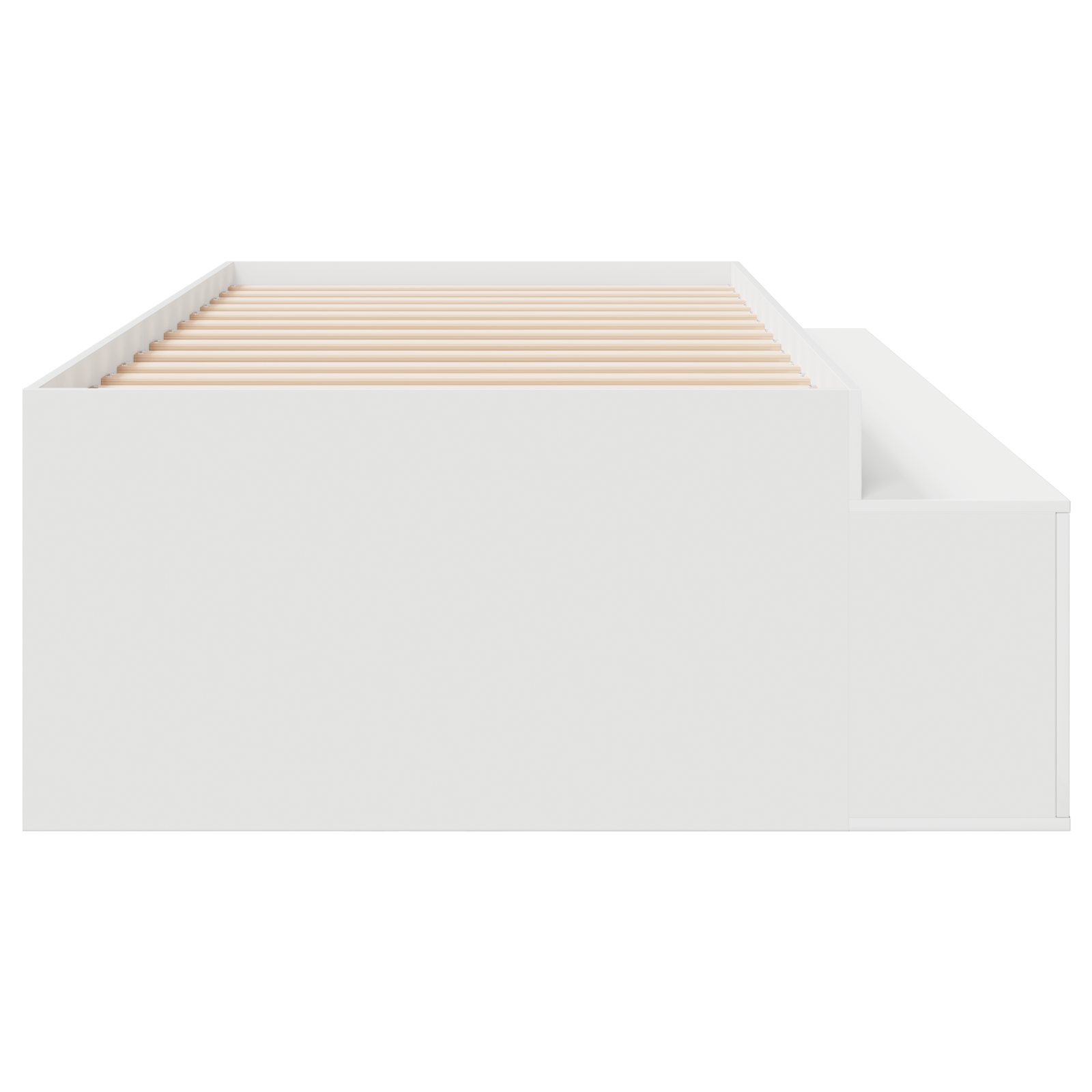 Storage Bed Frame White 100x200 cm - Image 7