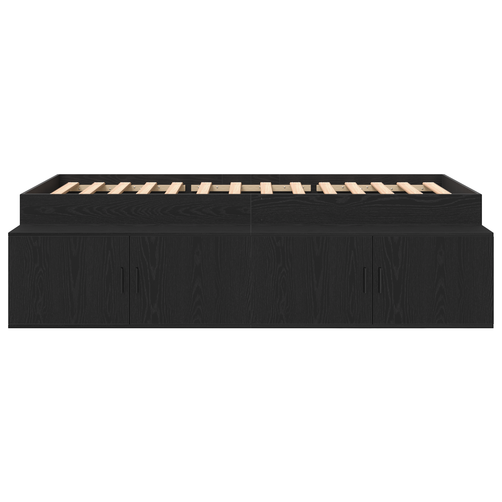 Storage Bed Frame Black Oak 100x200 cm - Image 6