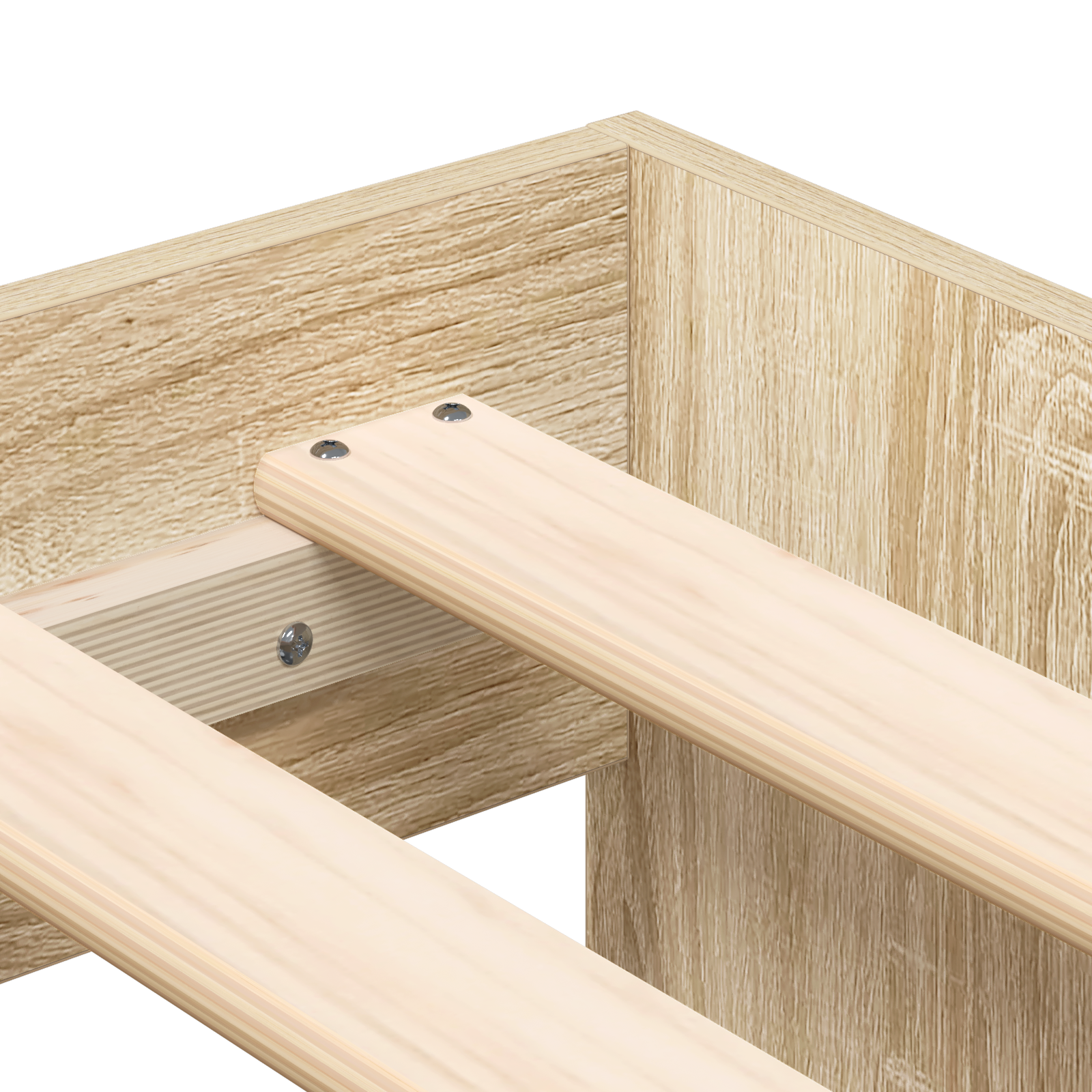Storage Bed Frame Sonoma Oak 100x200 cm - Image 9