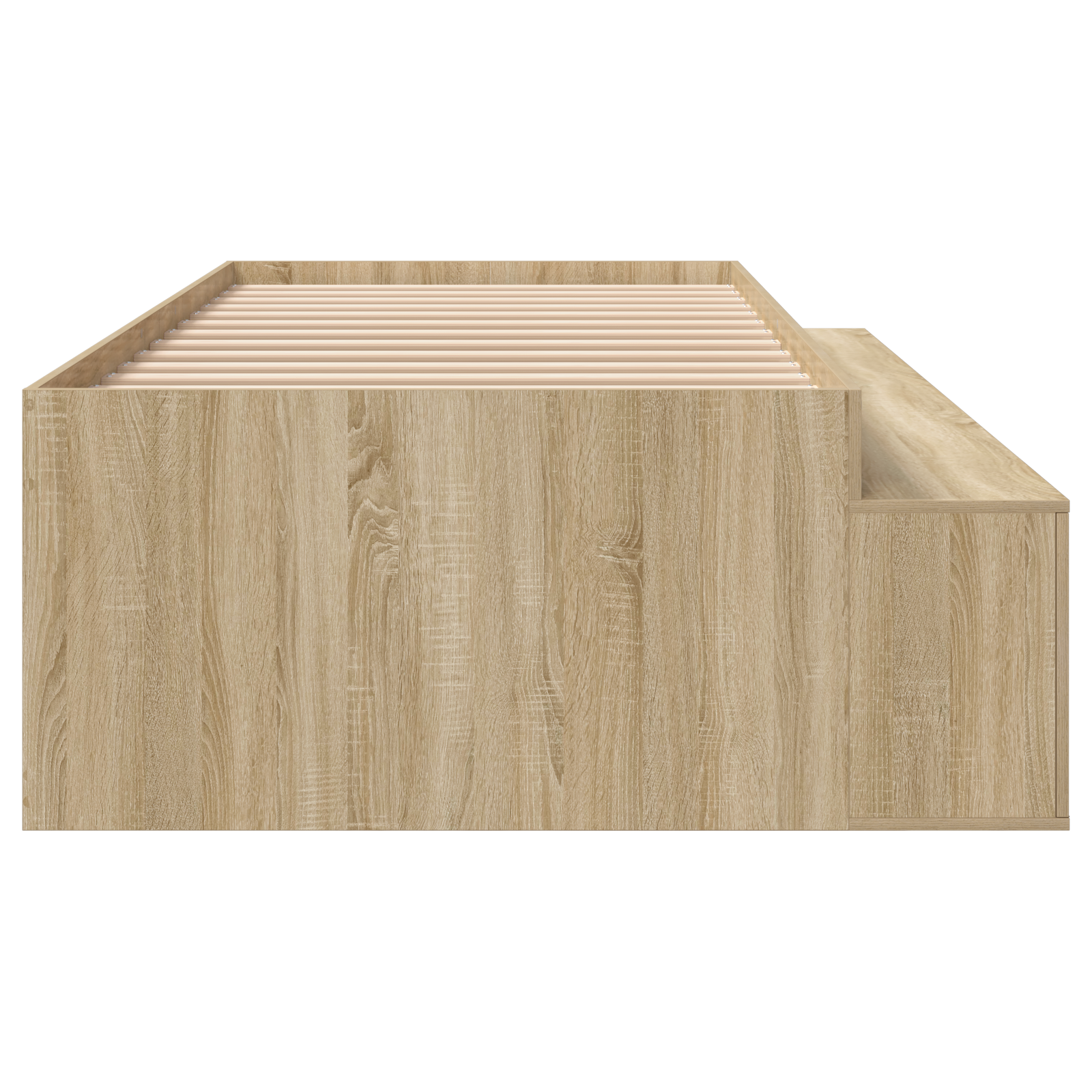 Storage Bed Frame Sonoma Oak 100x200 cm - Image 7