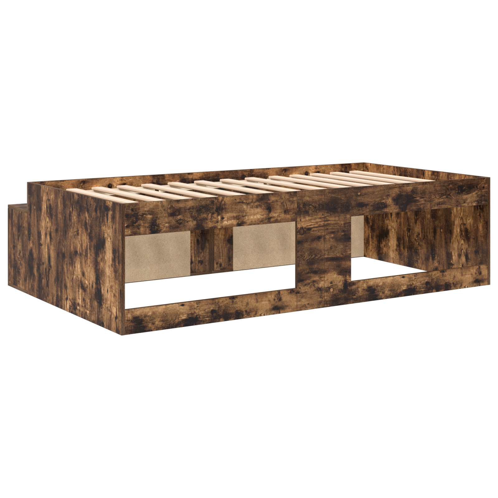 Storage Bed Frame Smoked Oak 100x200 cm - Image 8